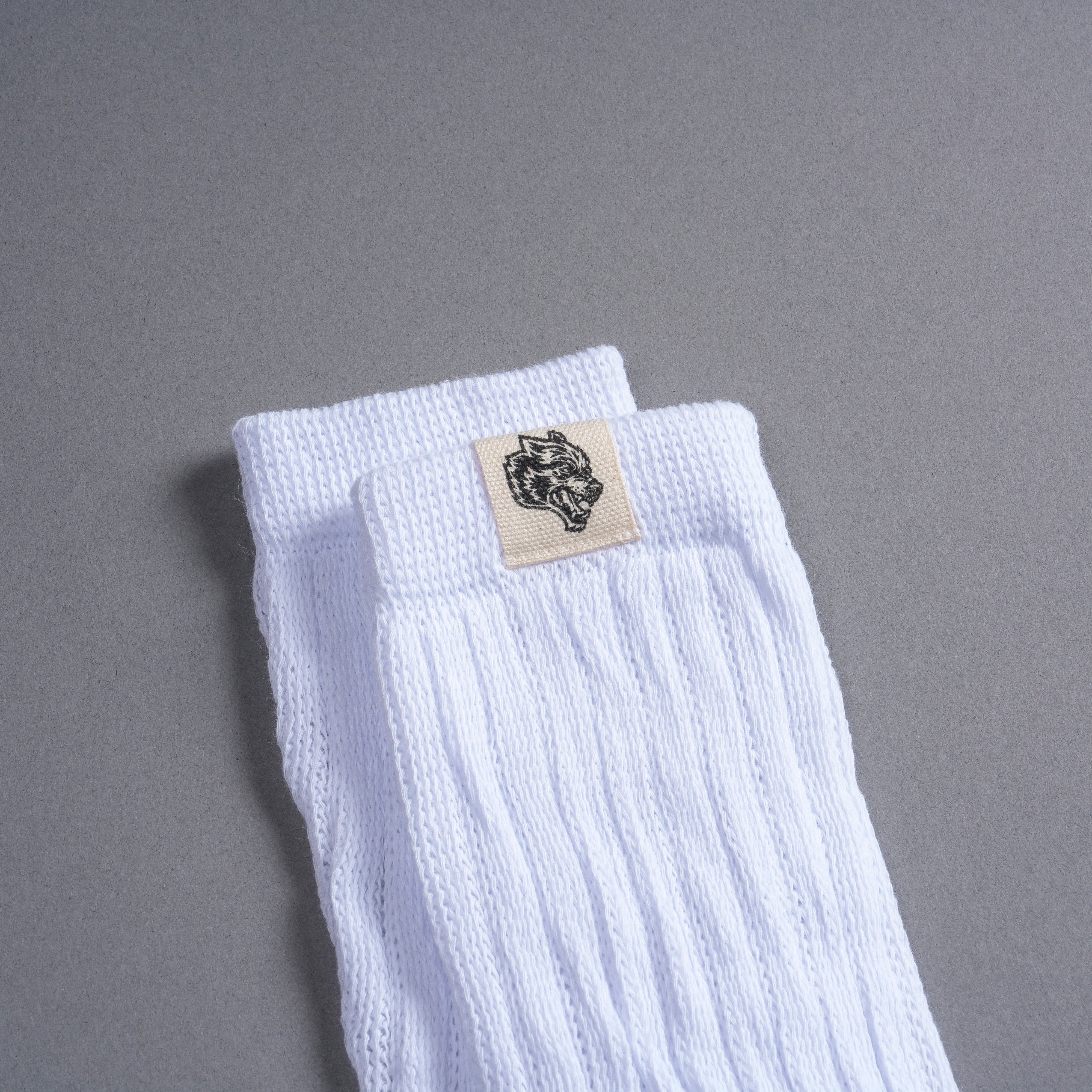 White Wolf Patch V2 Comfort Socks
