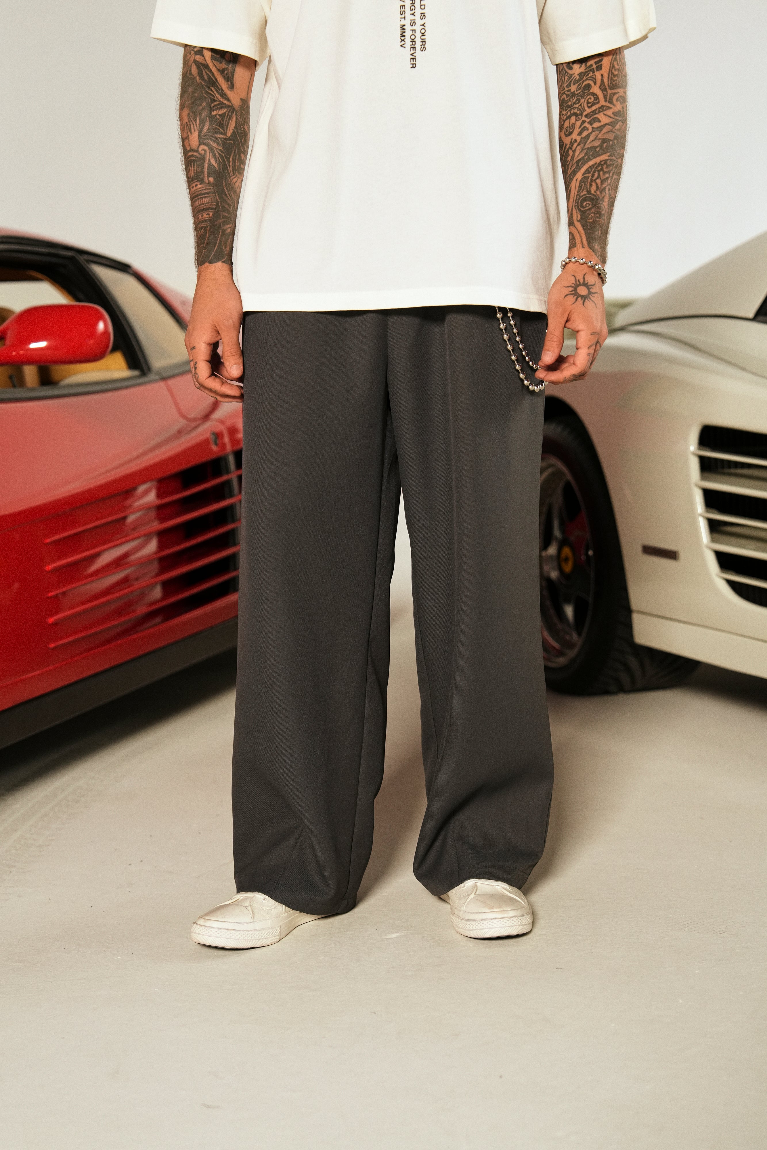 Ash Gray Wolf Chopper Pants for Riding