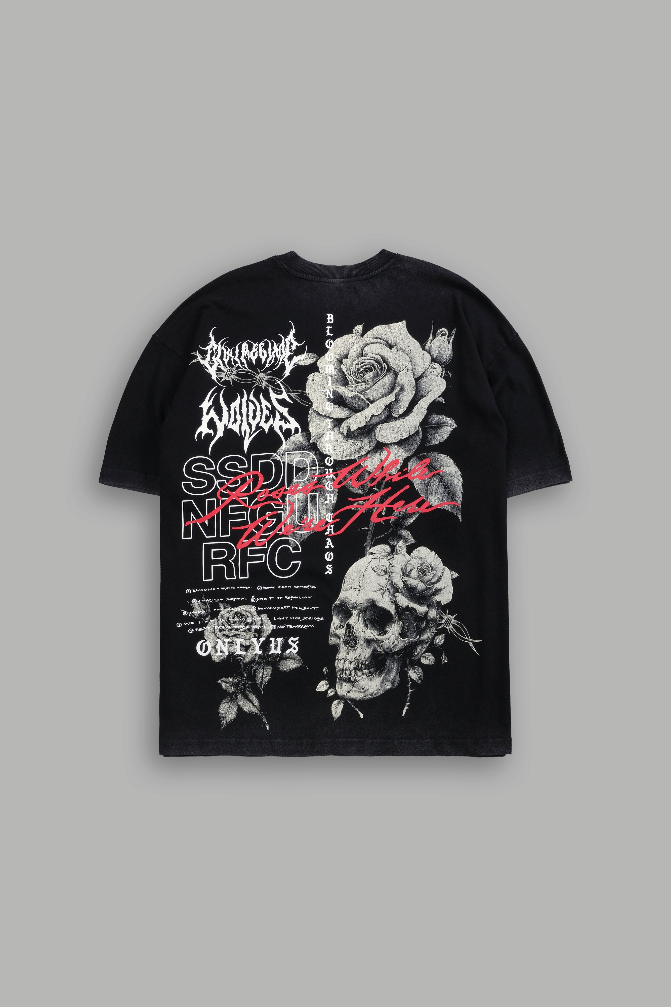 Black Mori Bloom Oversized Premium T-Shirt