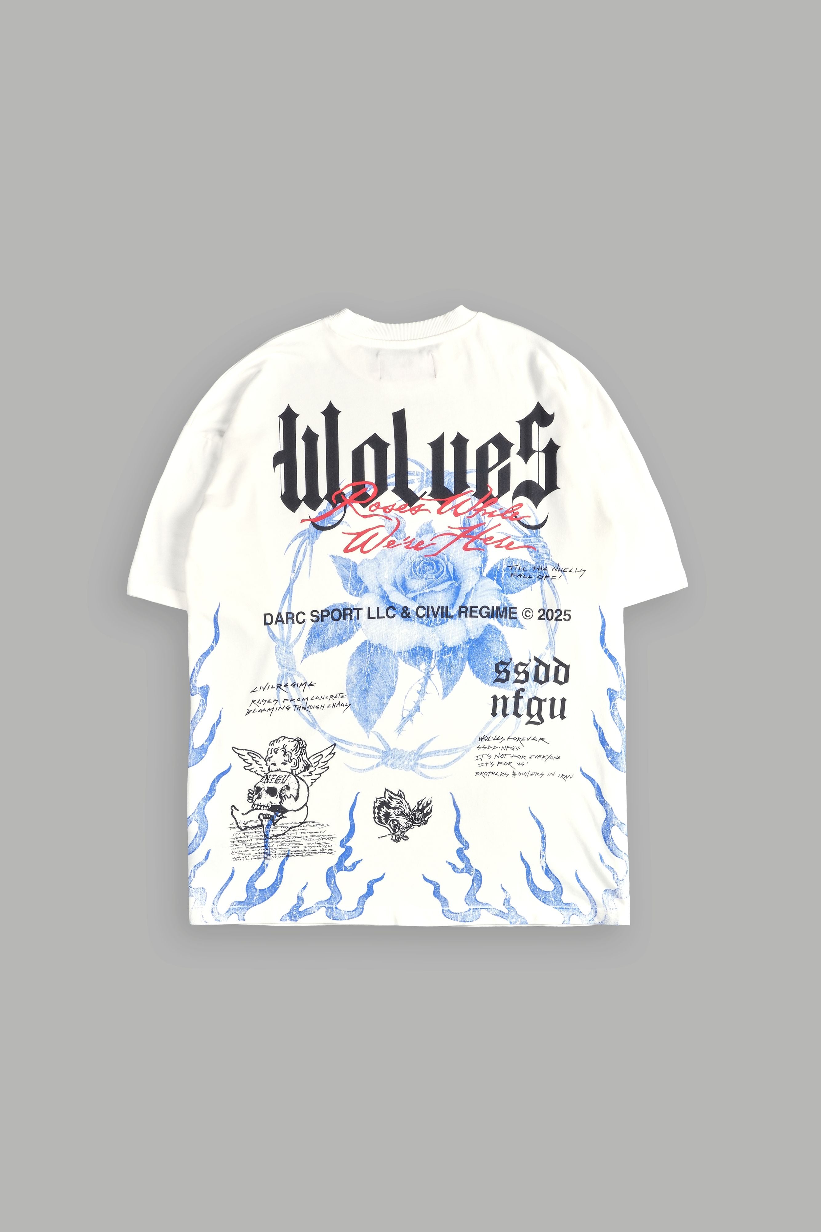 Cream Oversized Premium Tee by Infernal Bloom