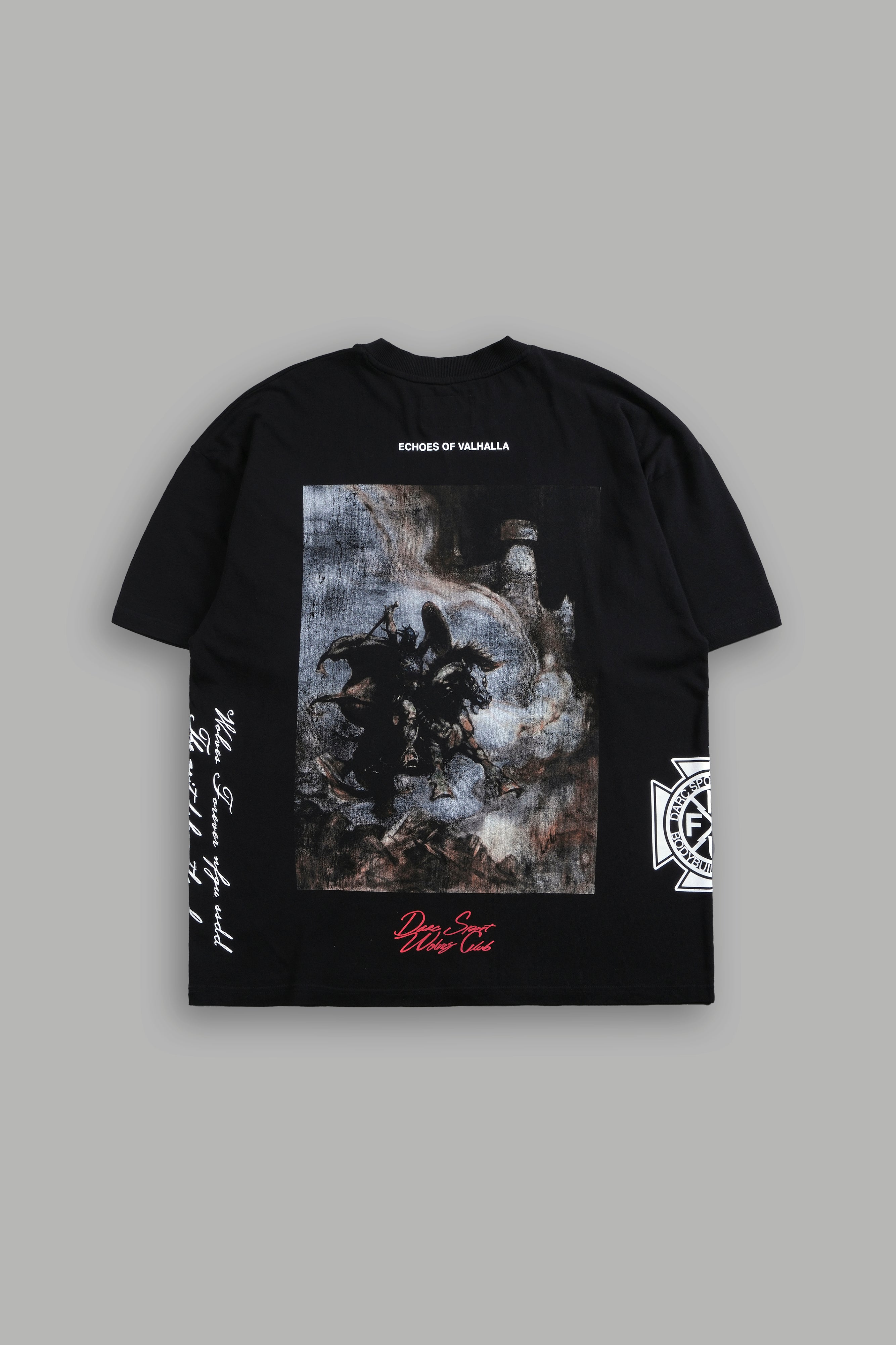 Asgard's Call Black Premium Tee - Side By Side Series