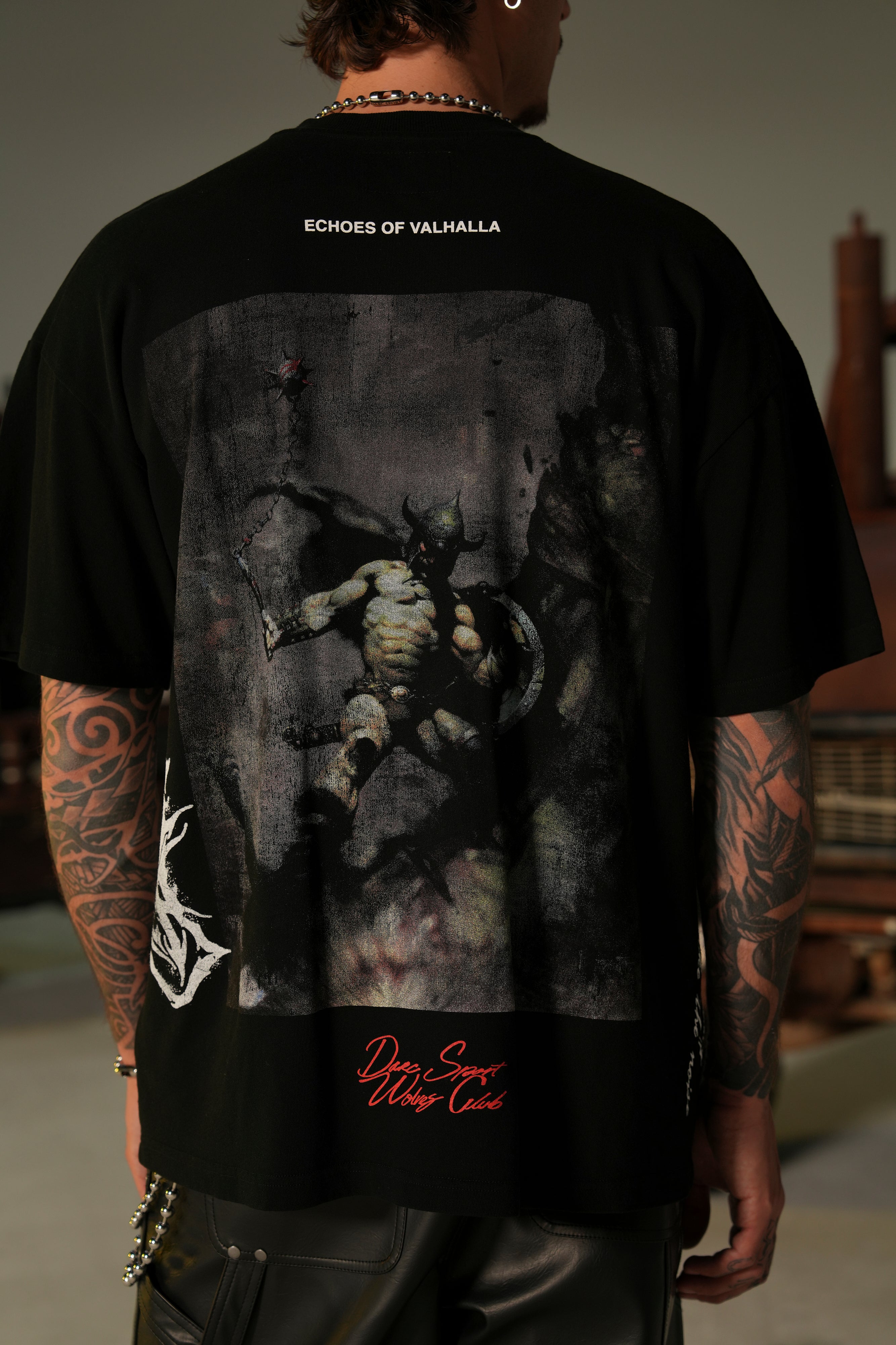 Born Warrior Side By Side Black Premium Tee