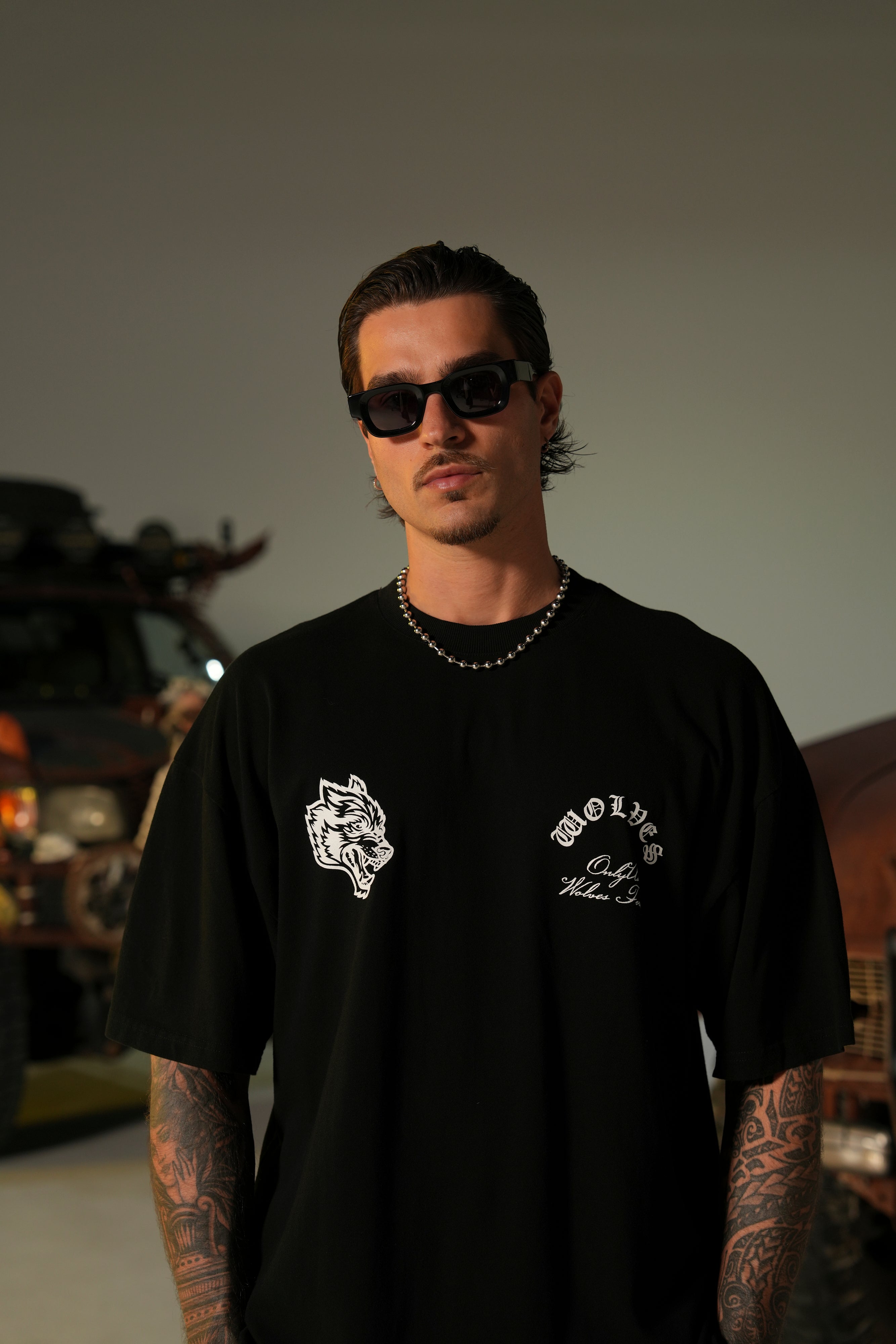 Premium Oversized Black Tee - Comfort Fit
