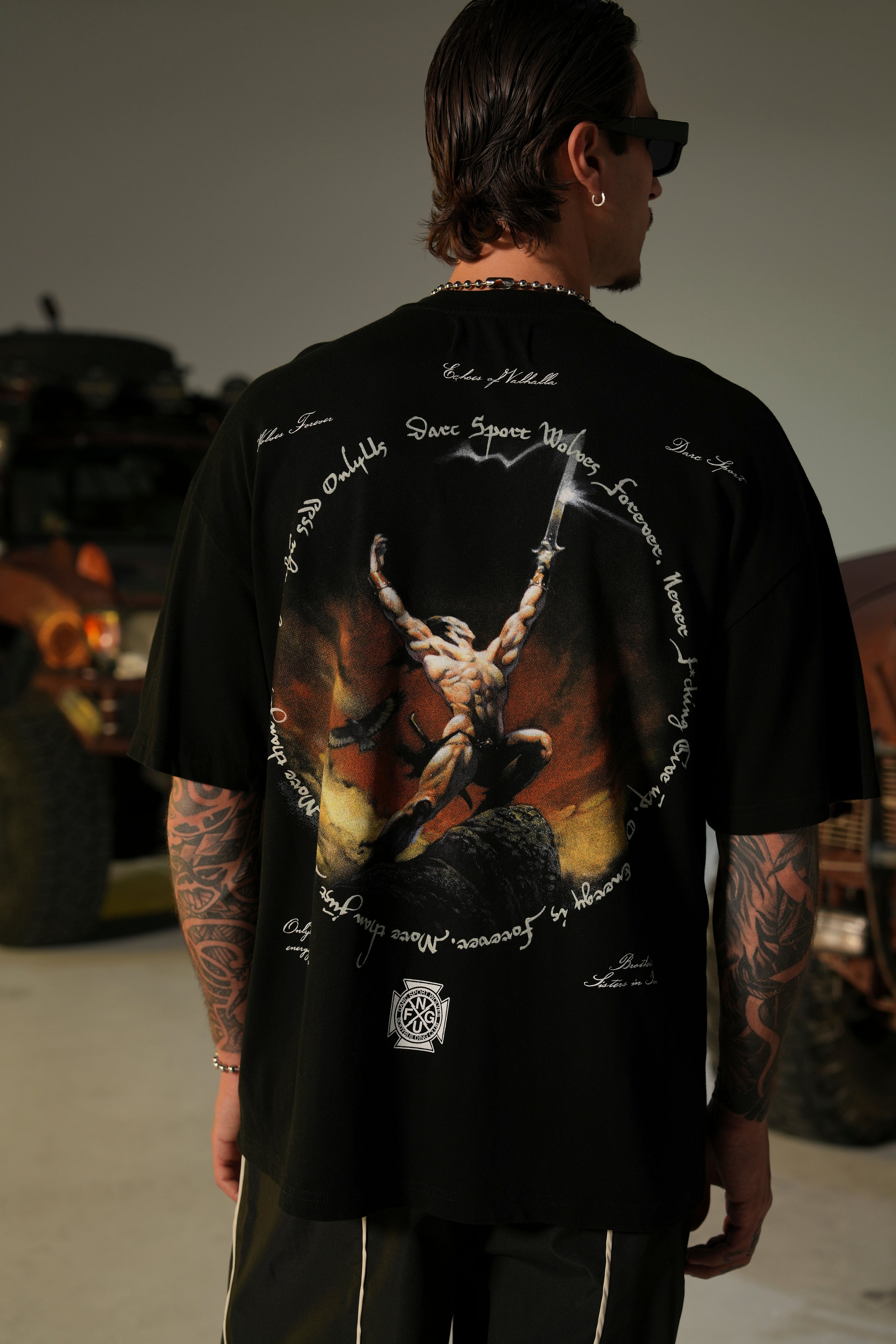 Premium Oversized Black Tee - Comfort Fit