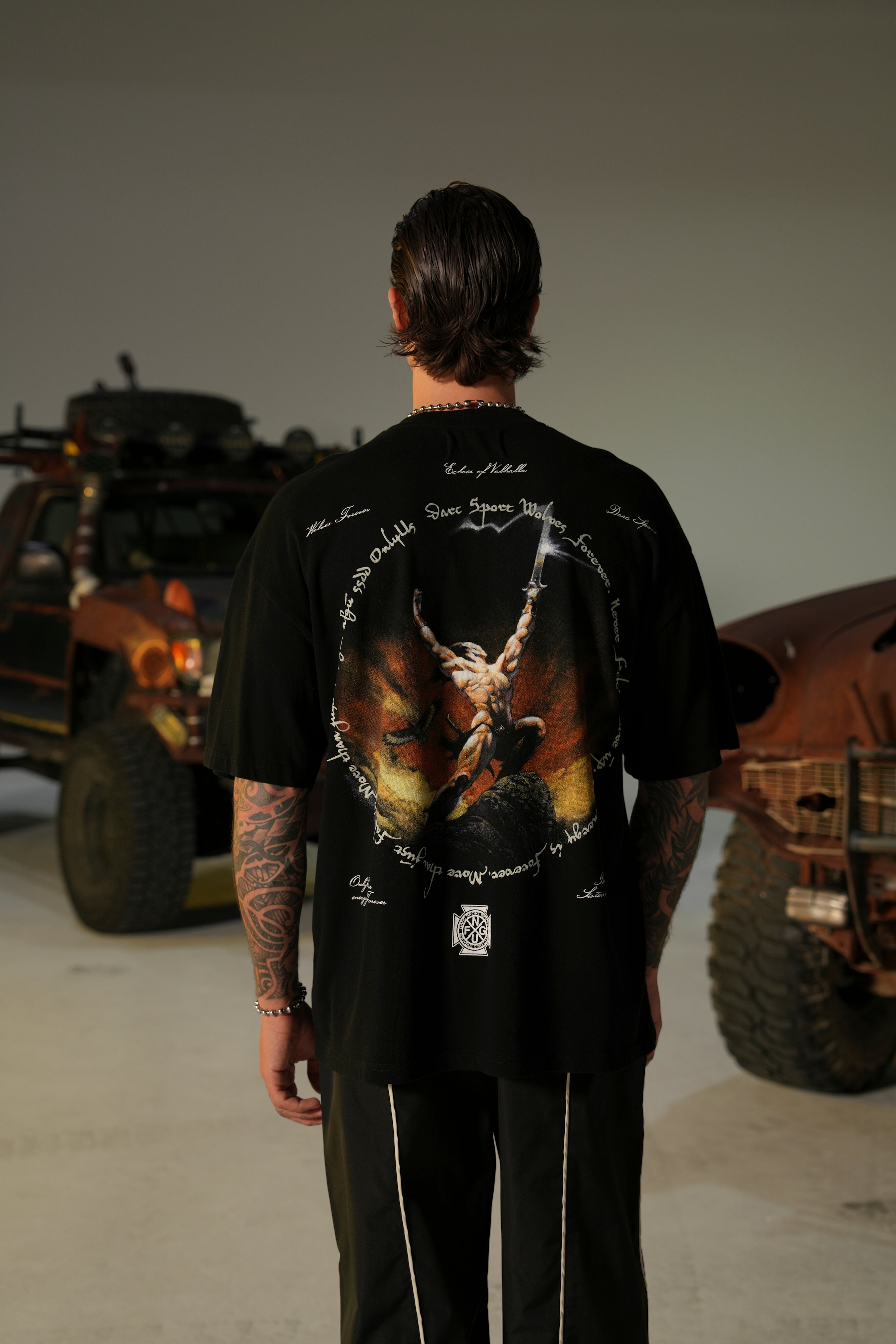 Premium Oversized Black Tee - Comfort Fit