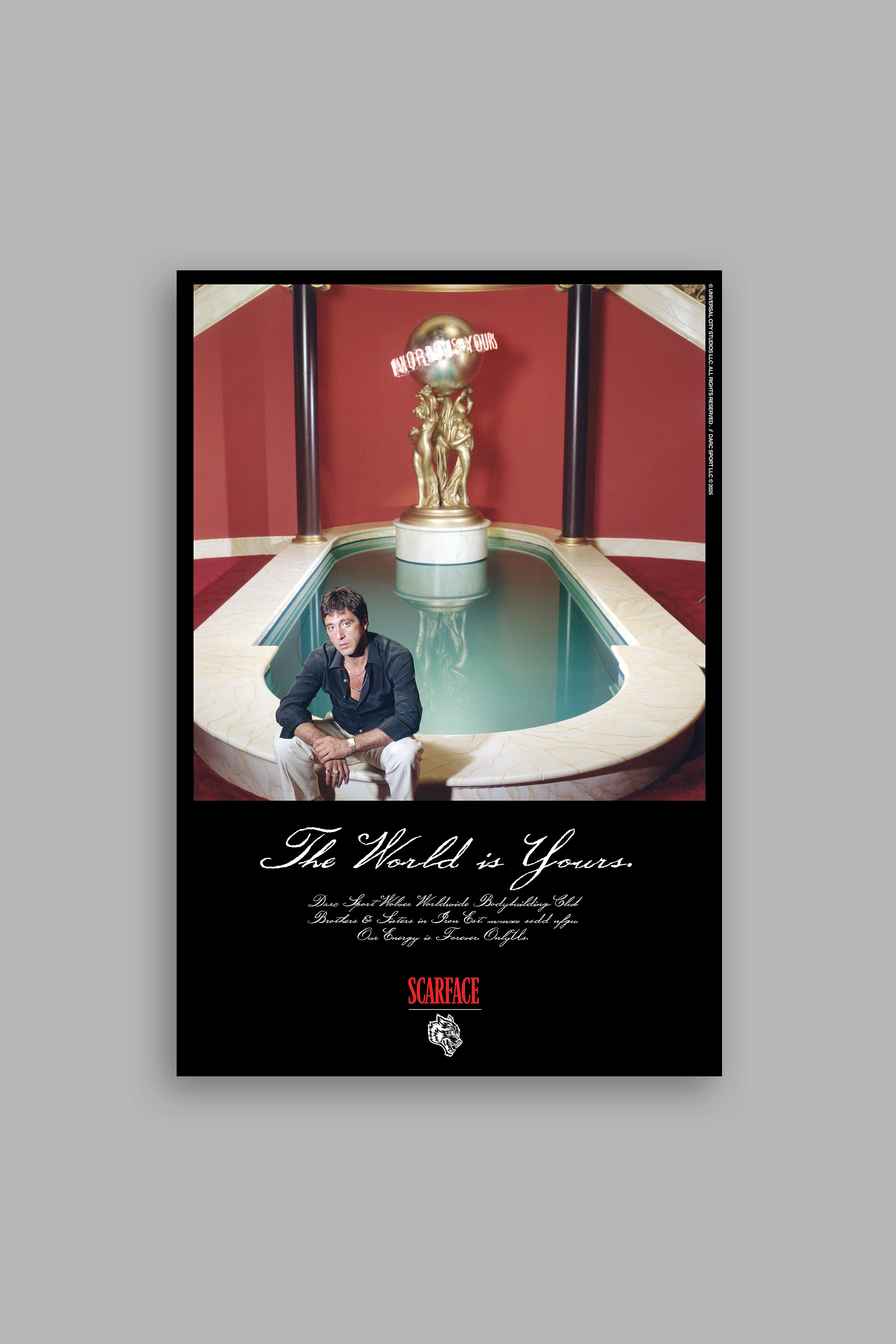 Black Tony Montana Wall Art Poster