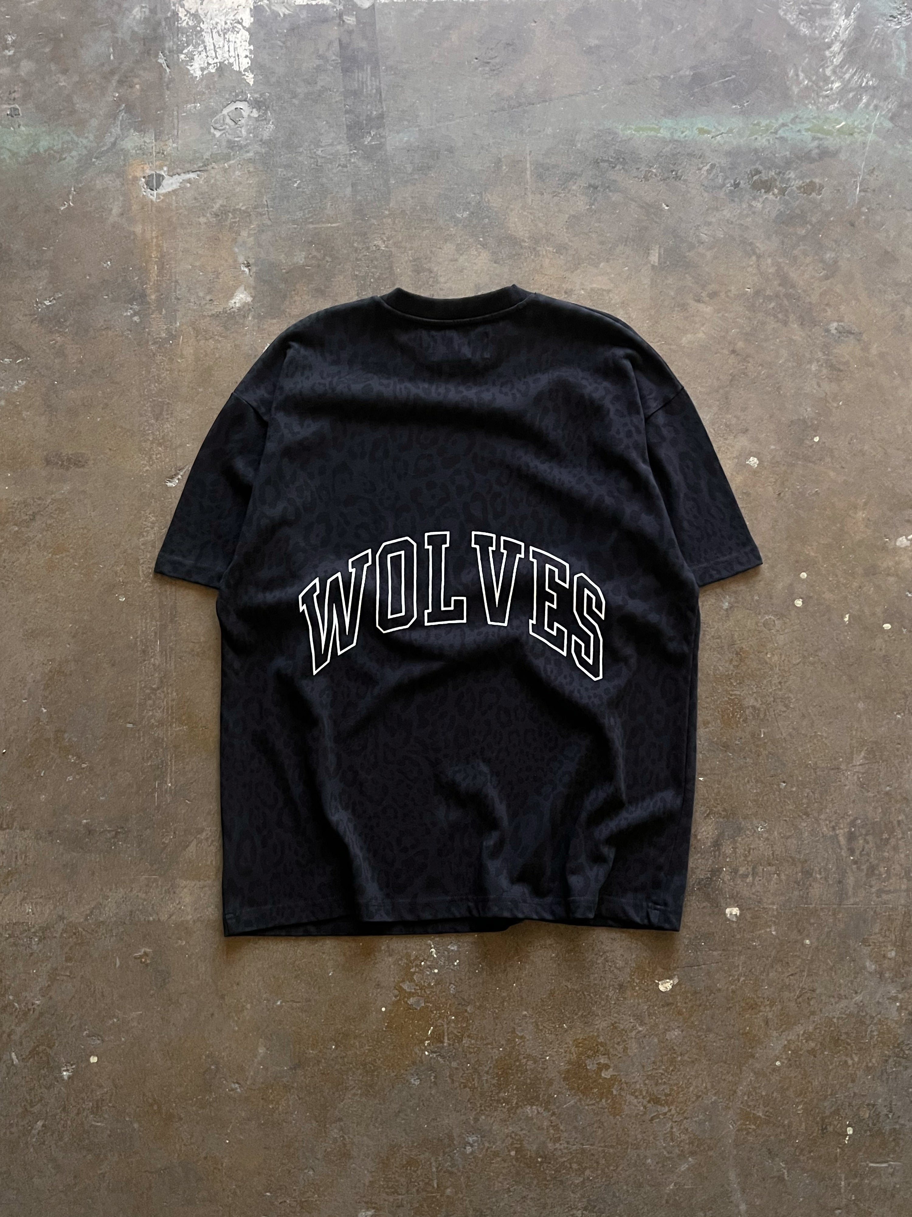 Big Wolf Oversized Leopard Tee - Premium Comfort Fit