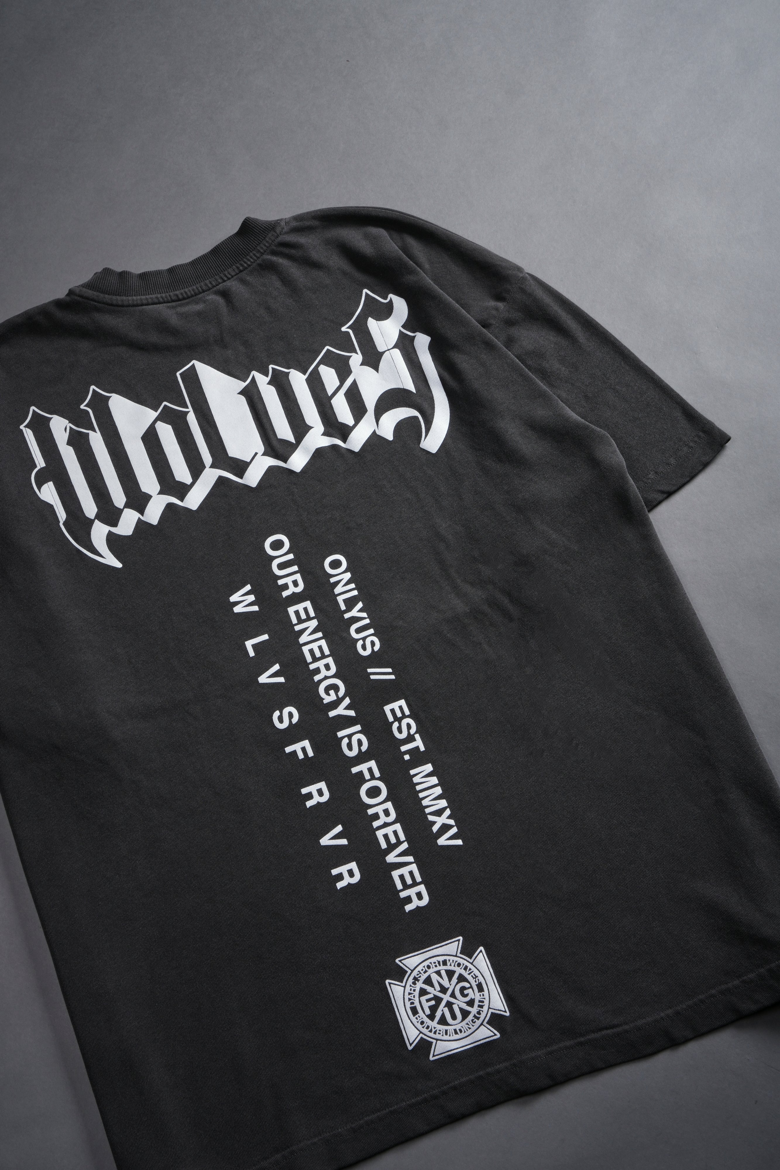 Premium Oversized Wolf Gray Tee - World Of Darcness