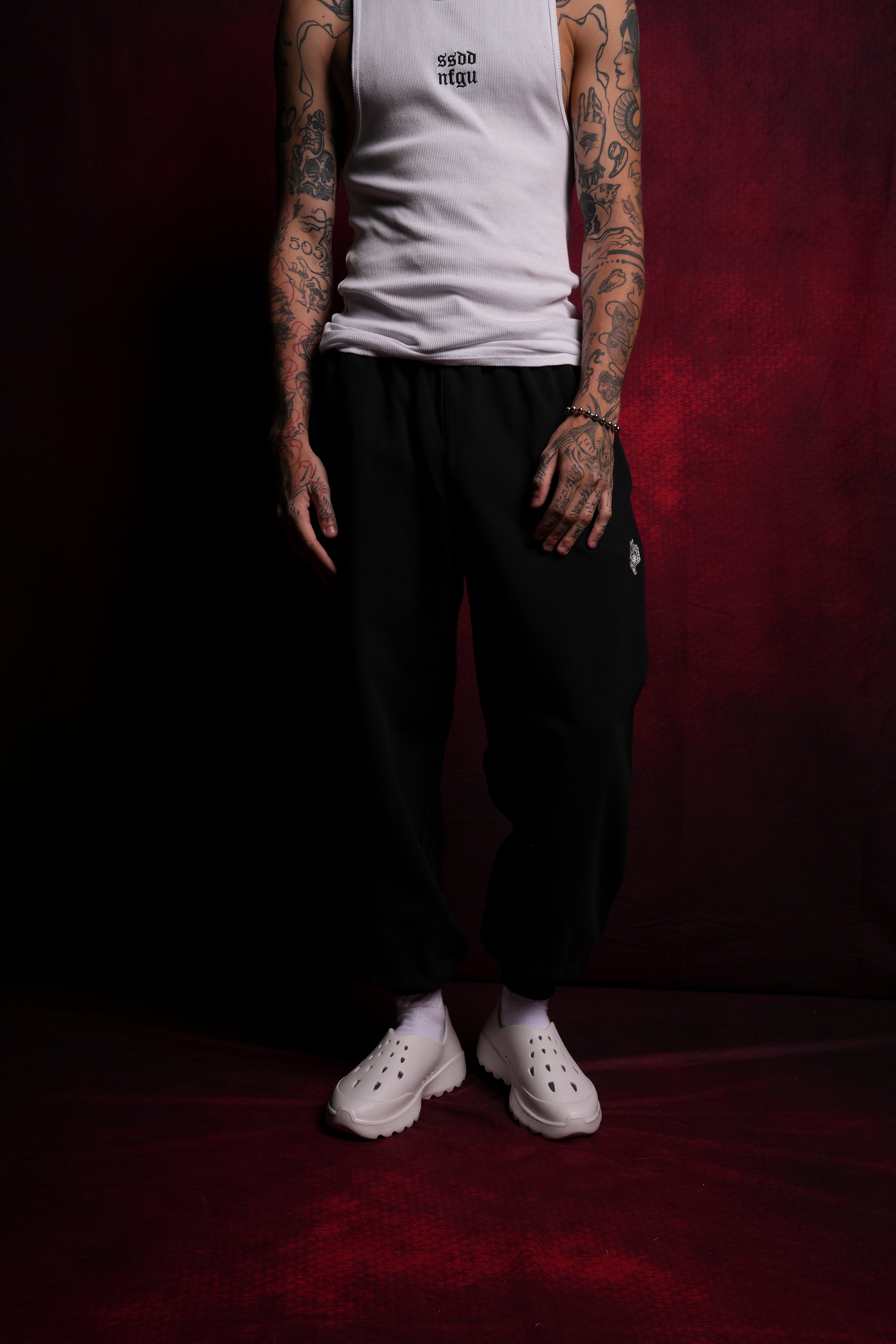 Black Dual Lounger Sweatpants for Comfort