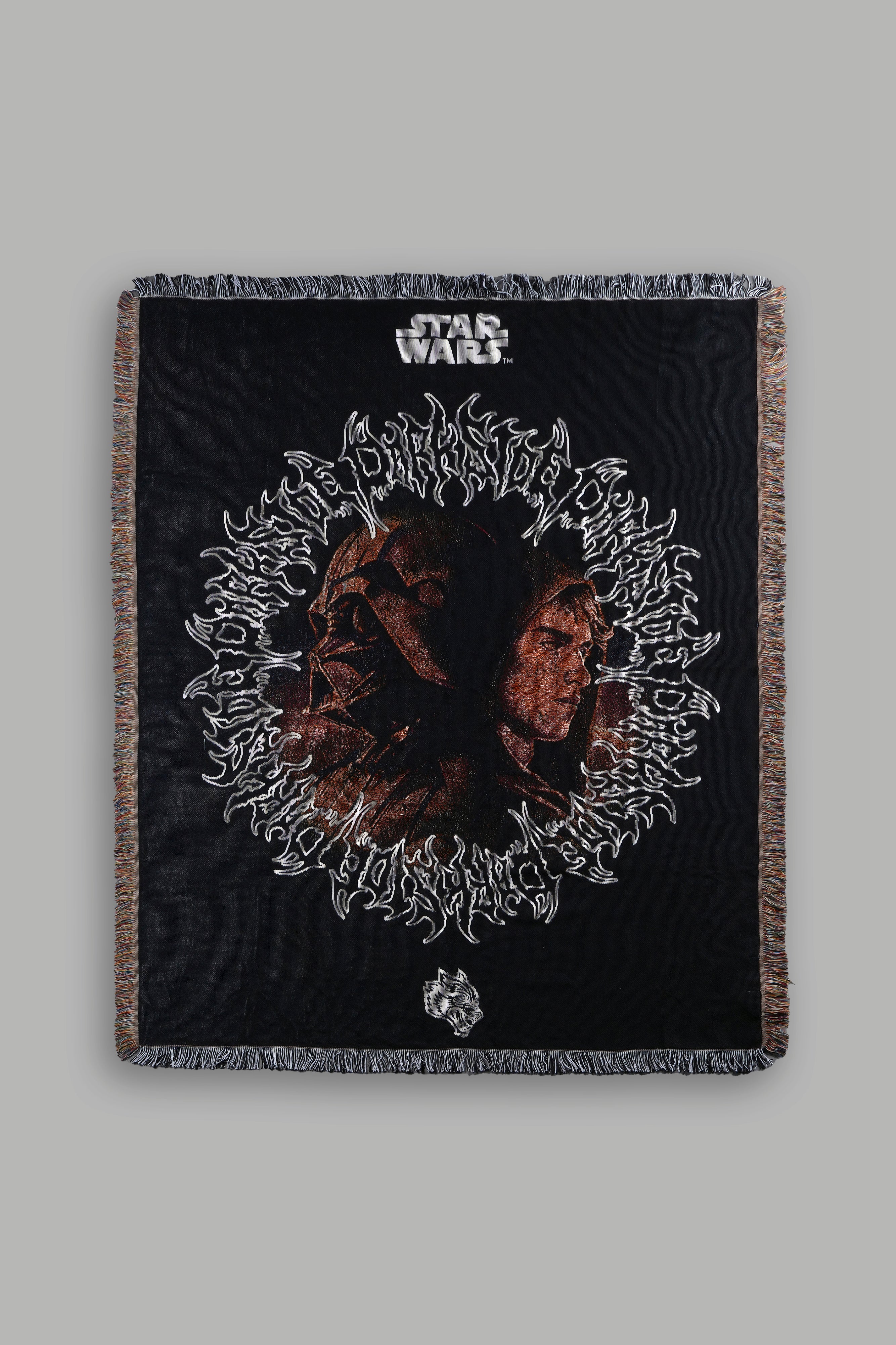 Black Rise To Darkness Tapestry Blanket