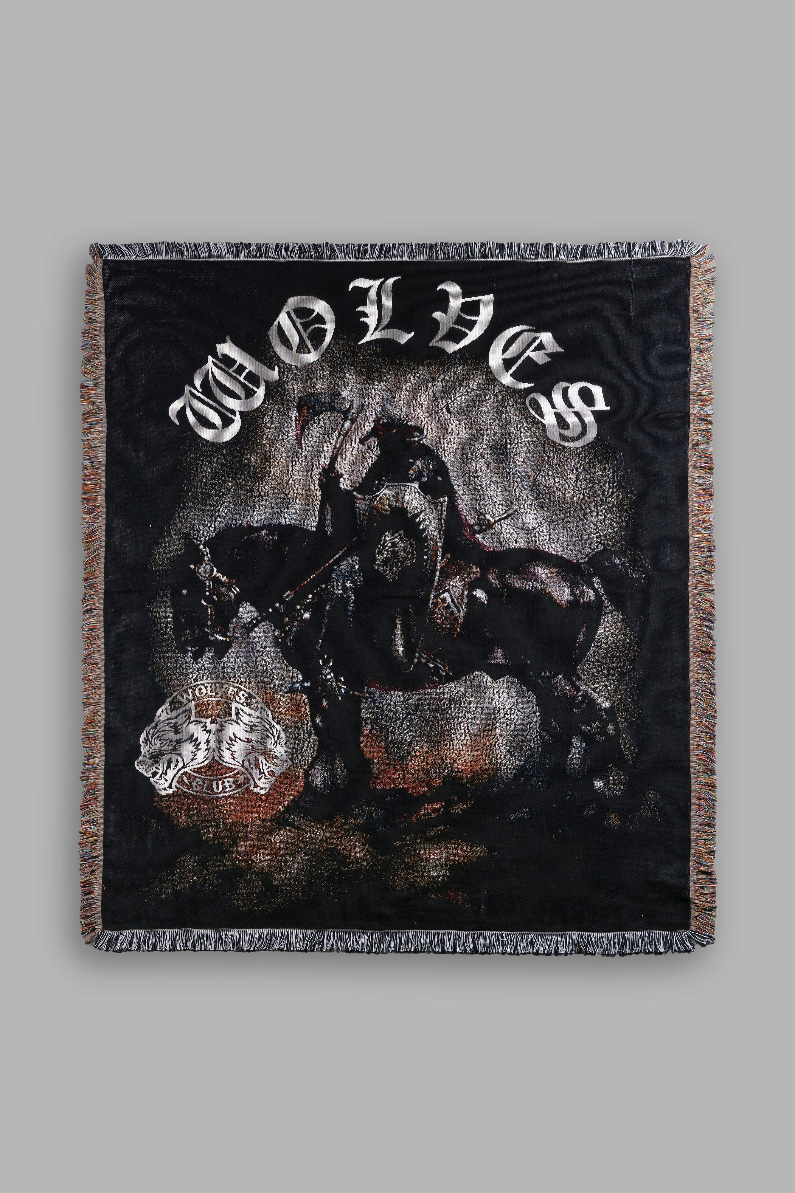 Black Elysium Tapestry Blanket – Cozy & Stylish