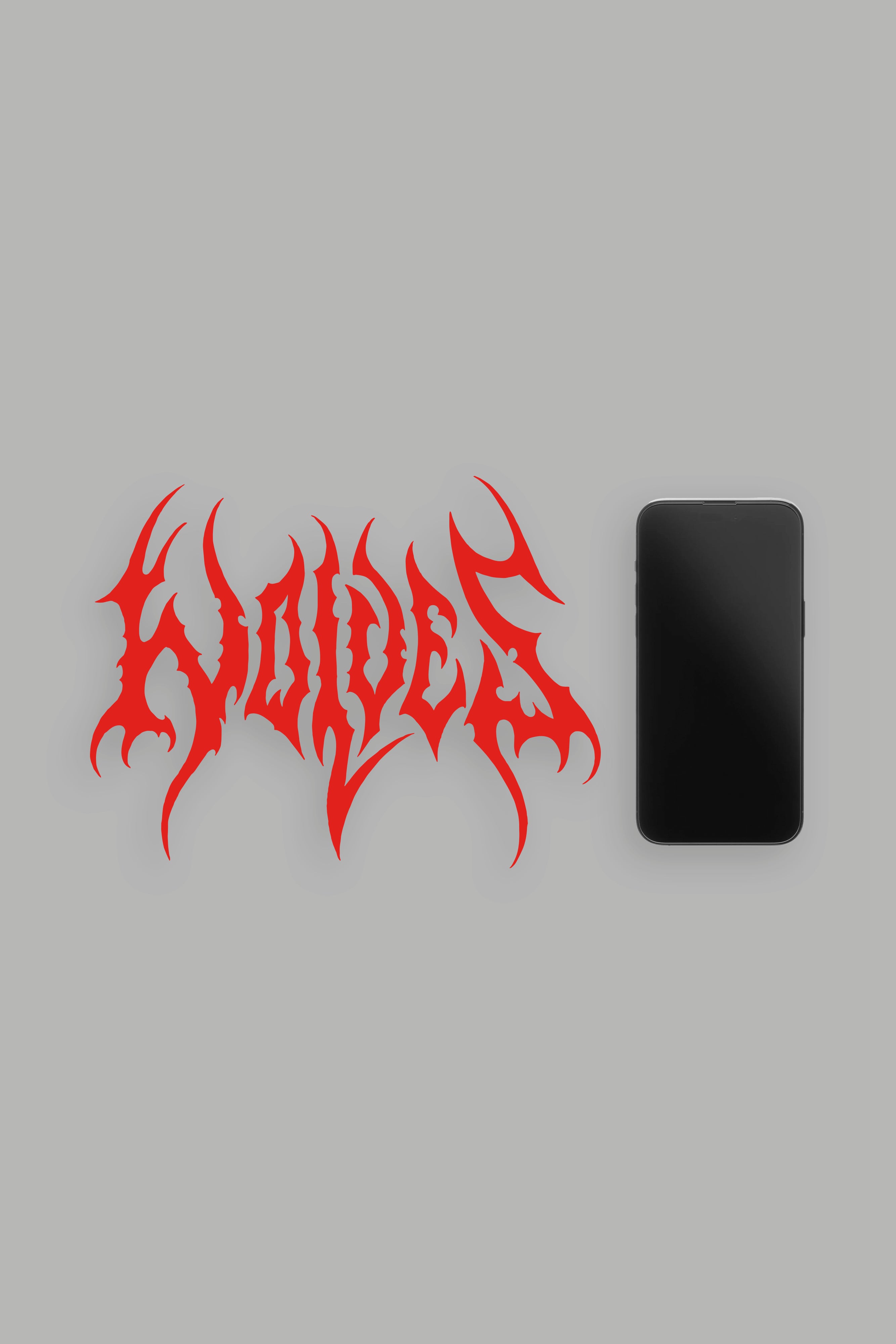 Red Wolves Hesh Vinyl Decal - Large Size