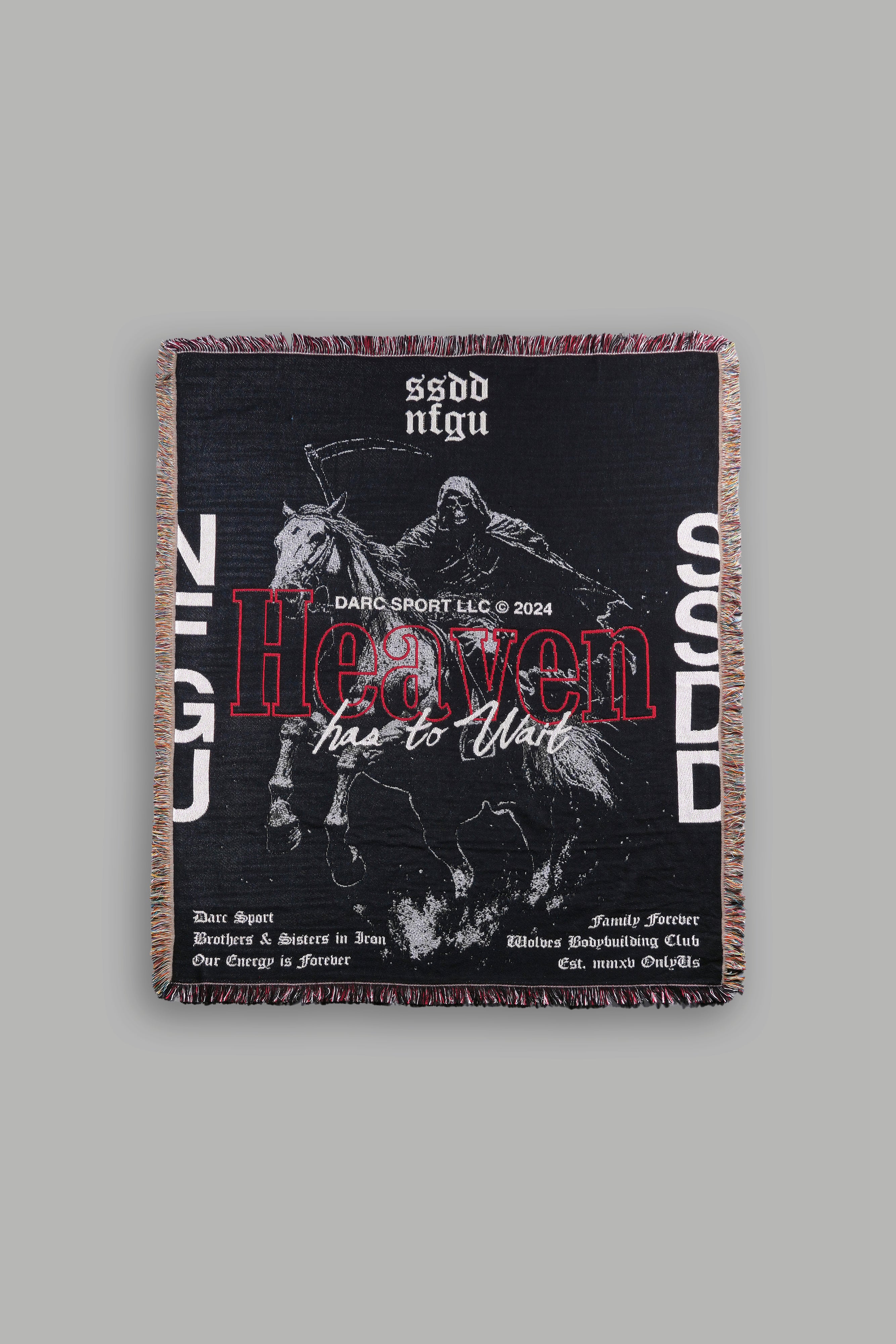 Black Ashen Horse Tapestry Blanket for Home Decor