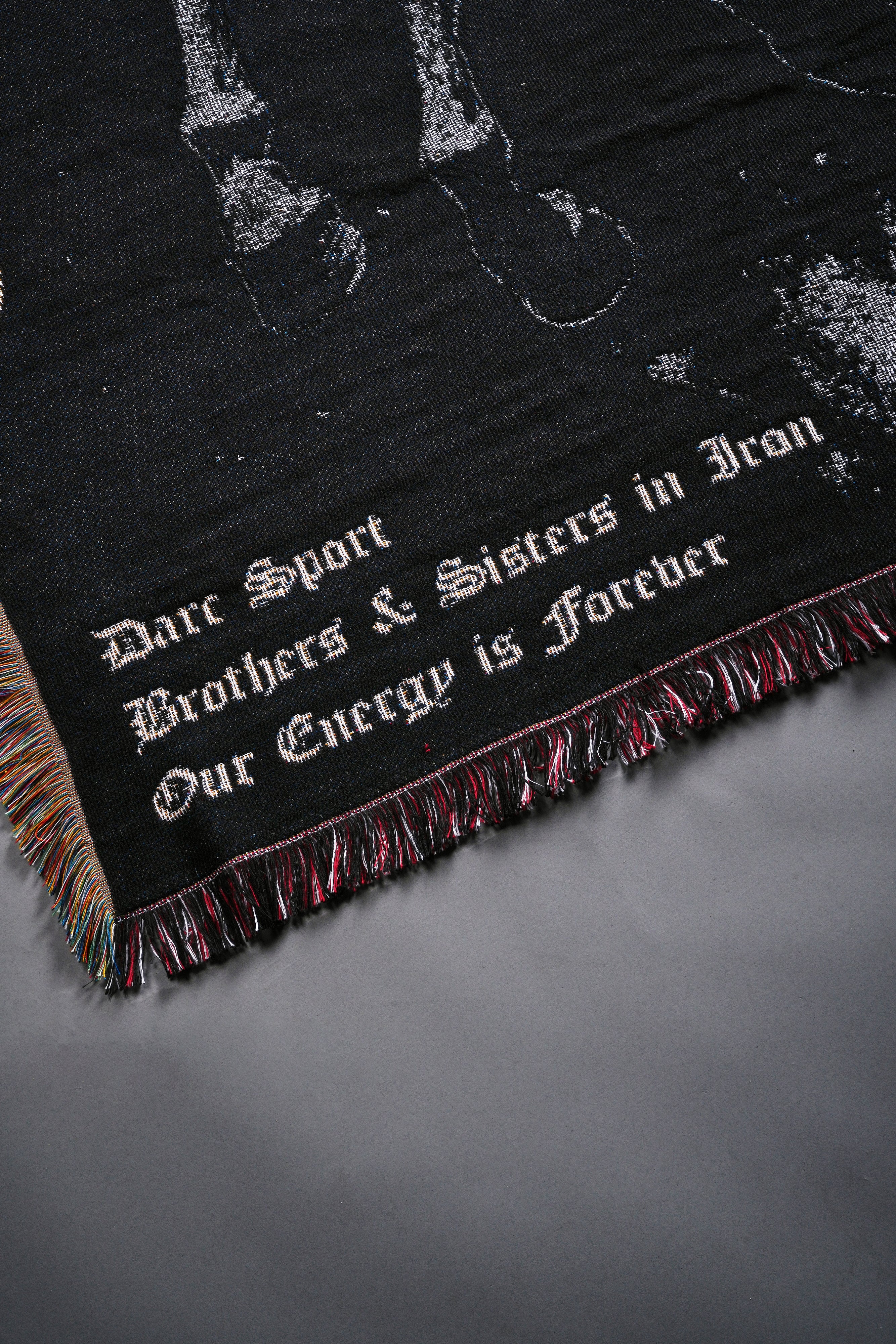 Black Ashen Horse Tapestry Blanket for Home Decor