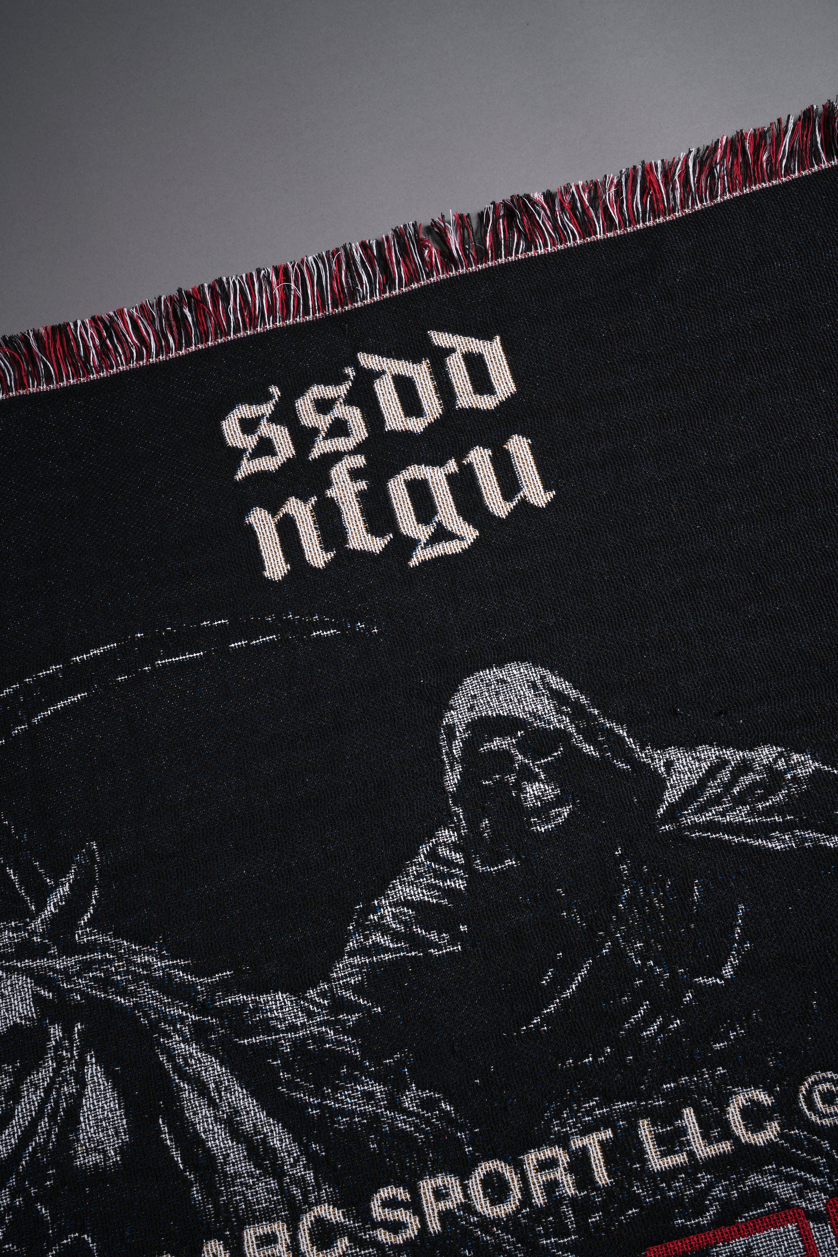 Black Ashen Horse Tapestry Blanket for Home Decor