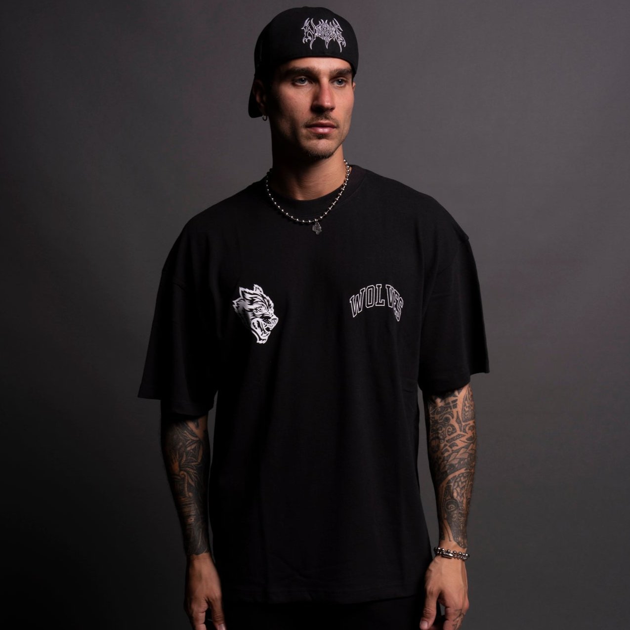 Wolf Loyalty Black Premium Oversized T-Shirt