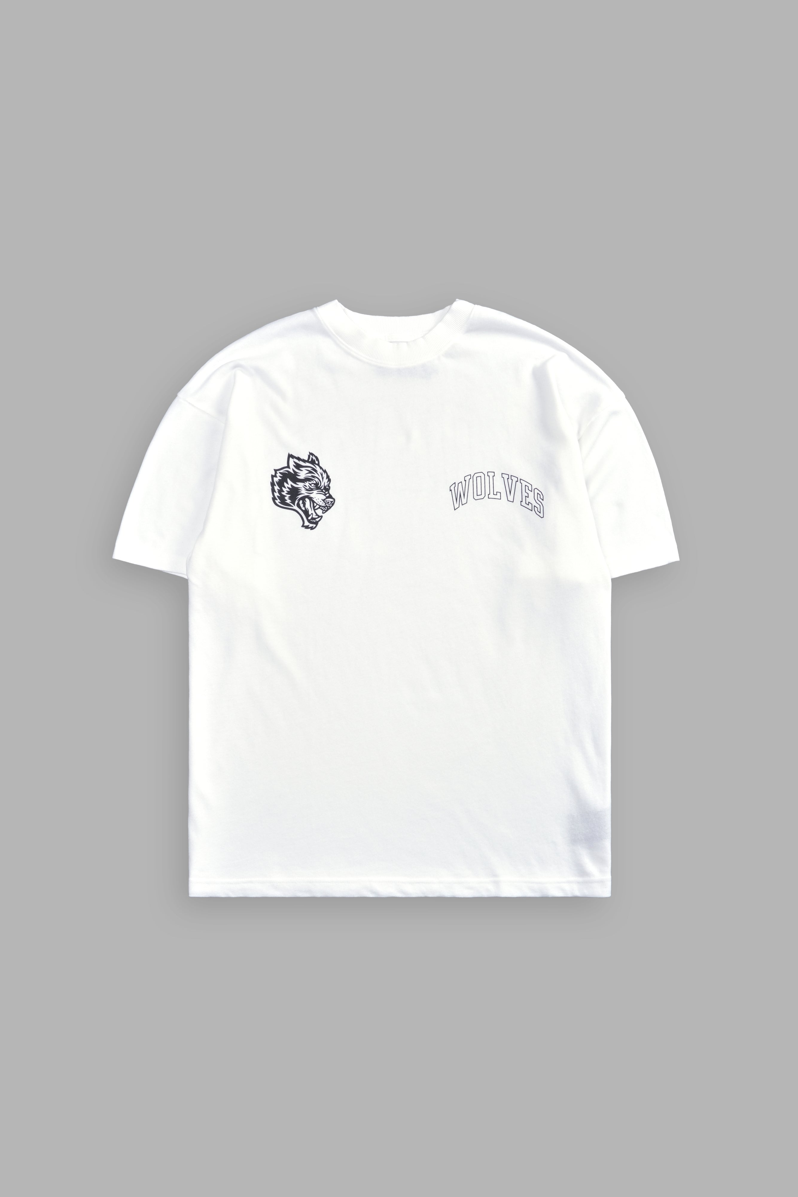 Wolf Loyalty Oversized White T-Shirt – Premium Fit