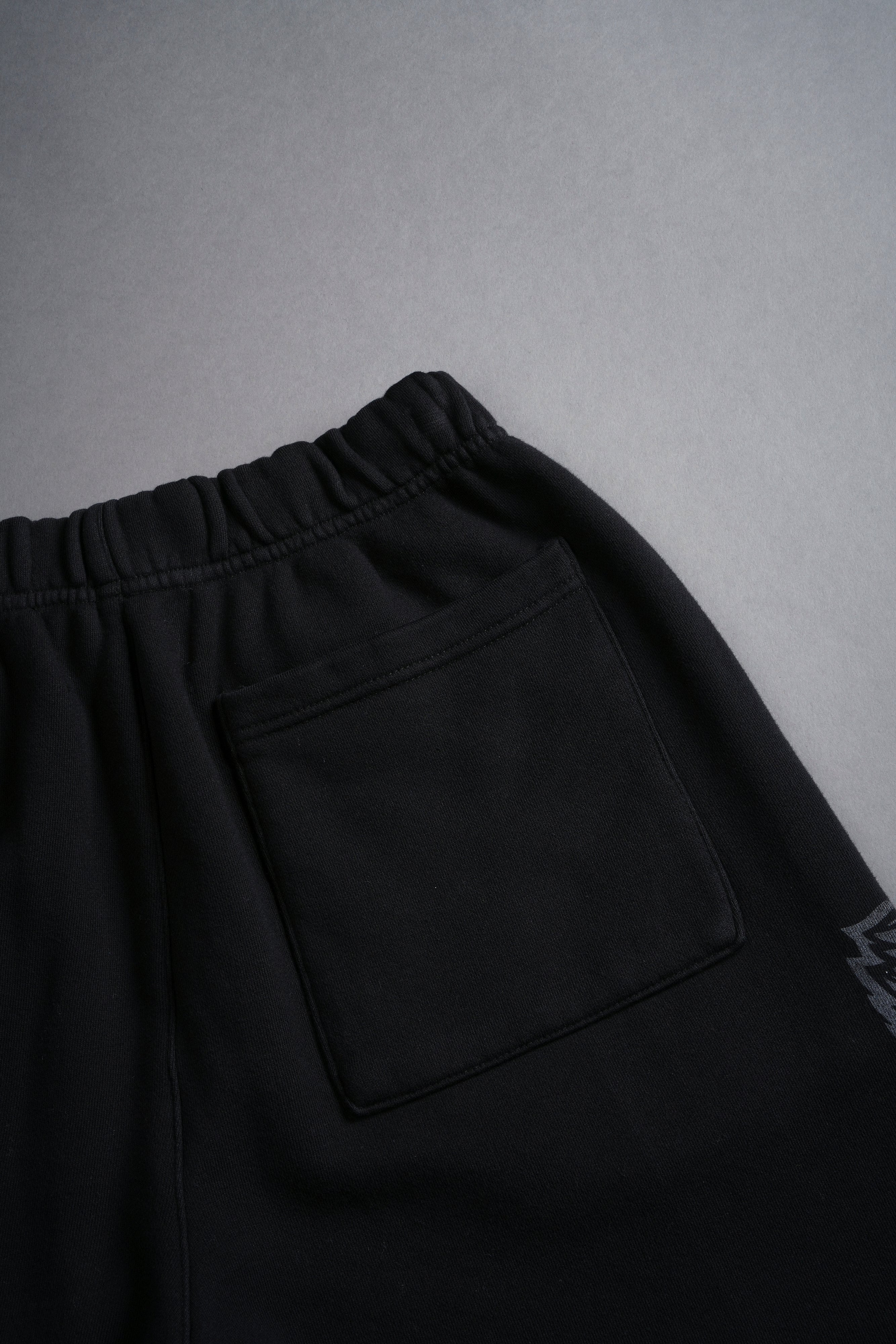 Wolf Post Lounge Sweatpants - Black Comfort Shorts