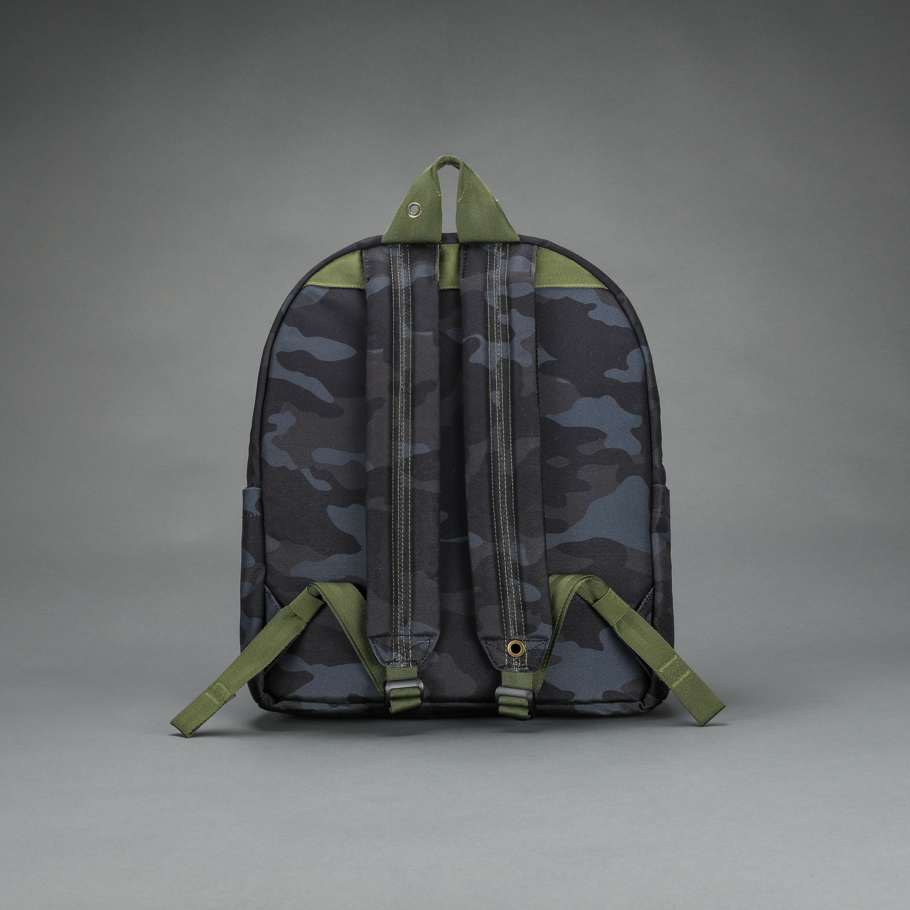 Black Camo Olive Wolves Backpack for Daily Use