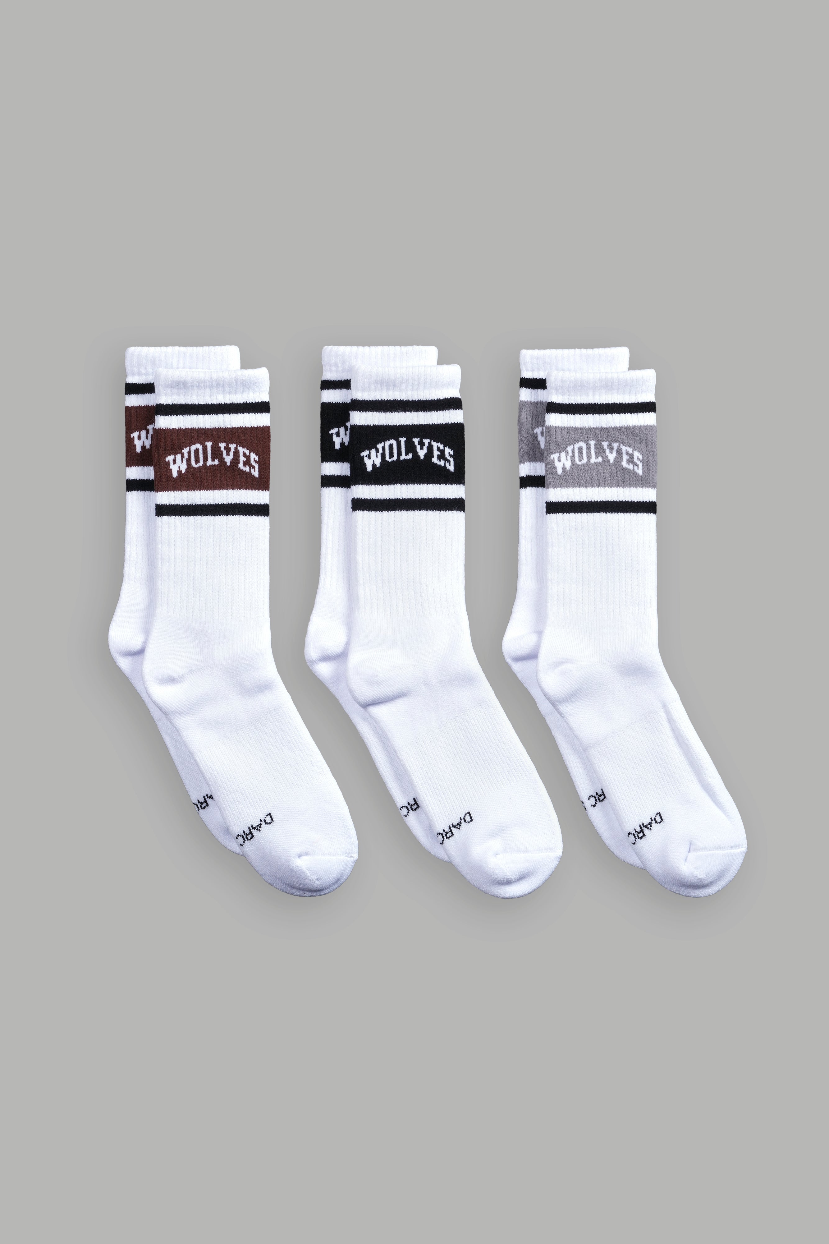 Classic 3-Pack Socks in Black & Norse Colors