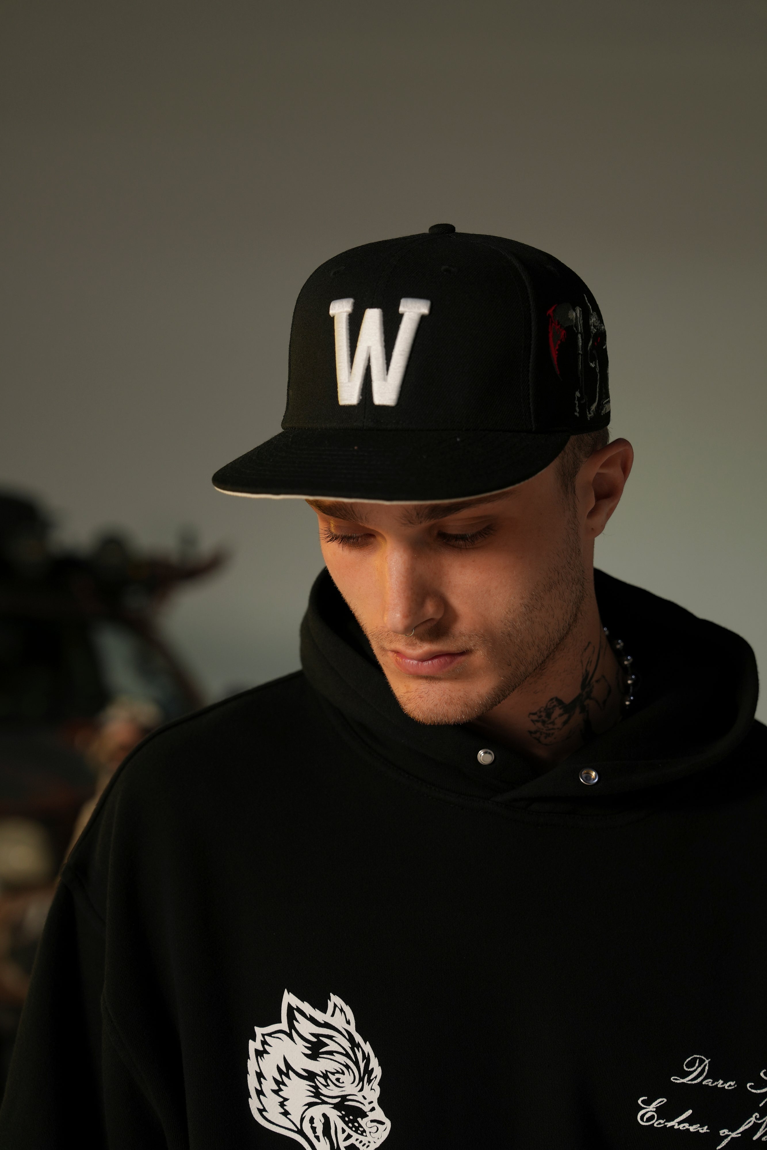 Black Elysium Fitted Baseball Cap