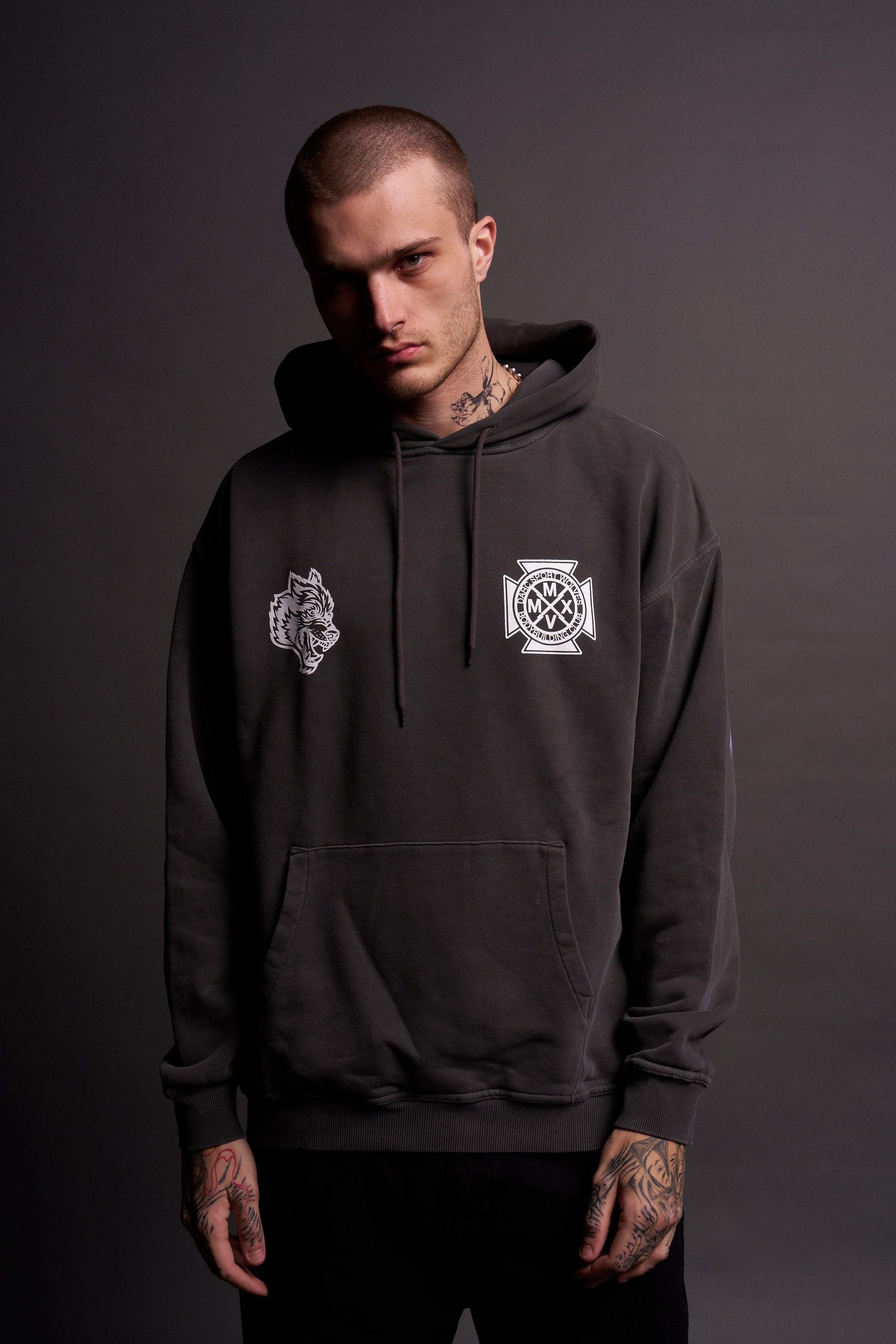 Bishop Hoodie in Wolf Gray - Ride The Lightning Style