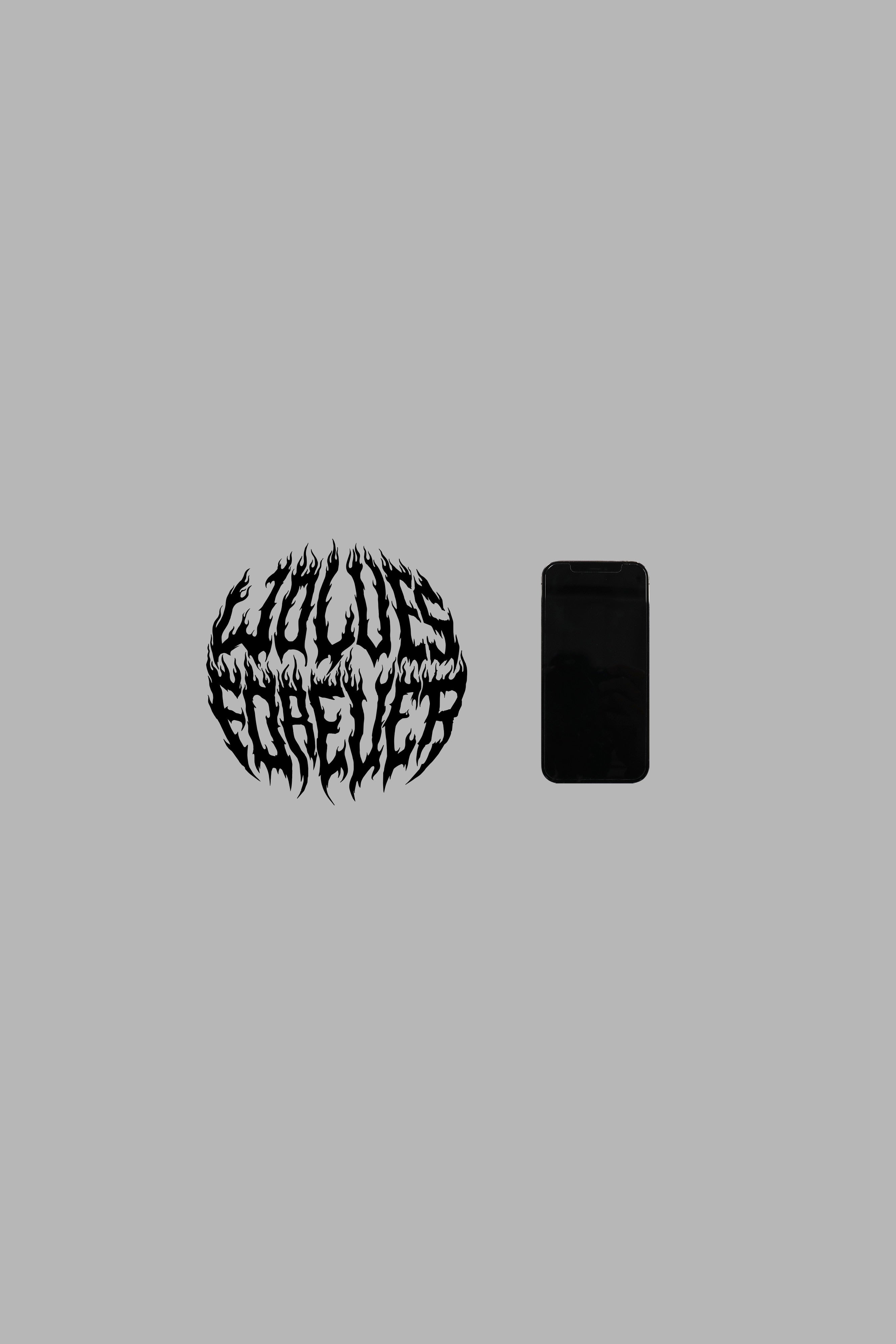 Black Wolves Vinyl Decal - Large Wall Sticker
