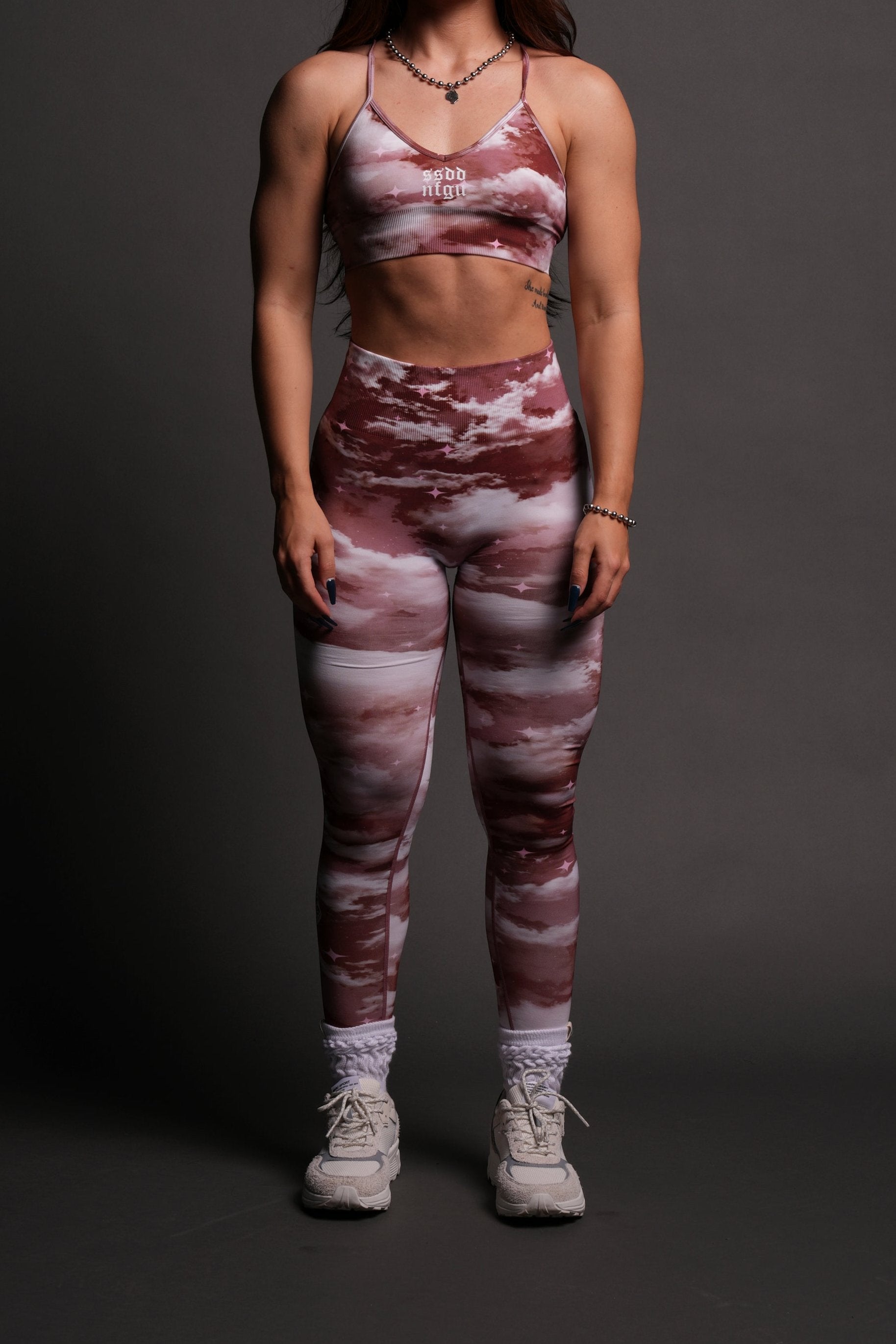 Everson Seamless Scrunch Leggings - Canyon Rust & Night Sky