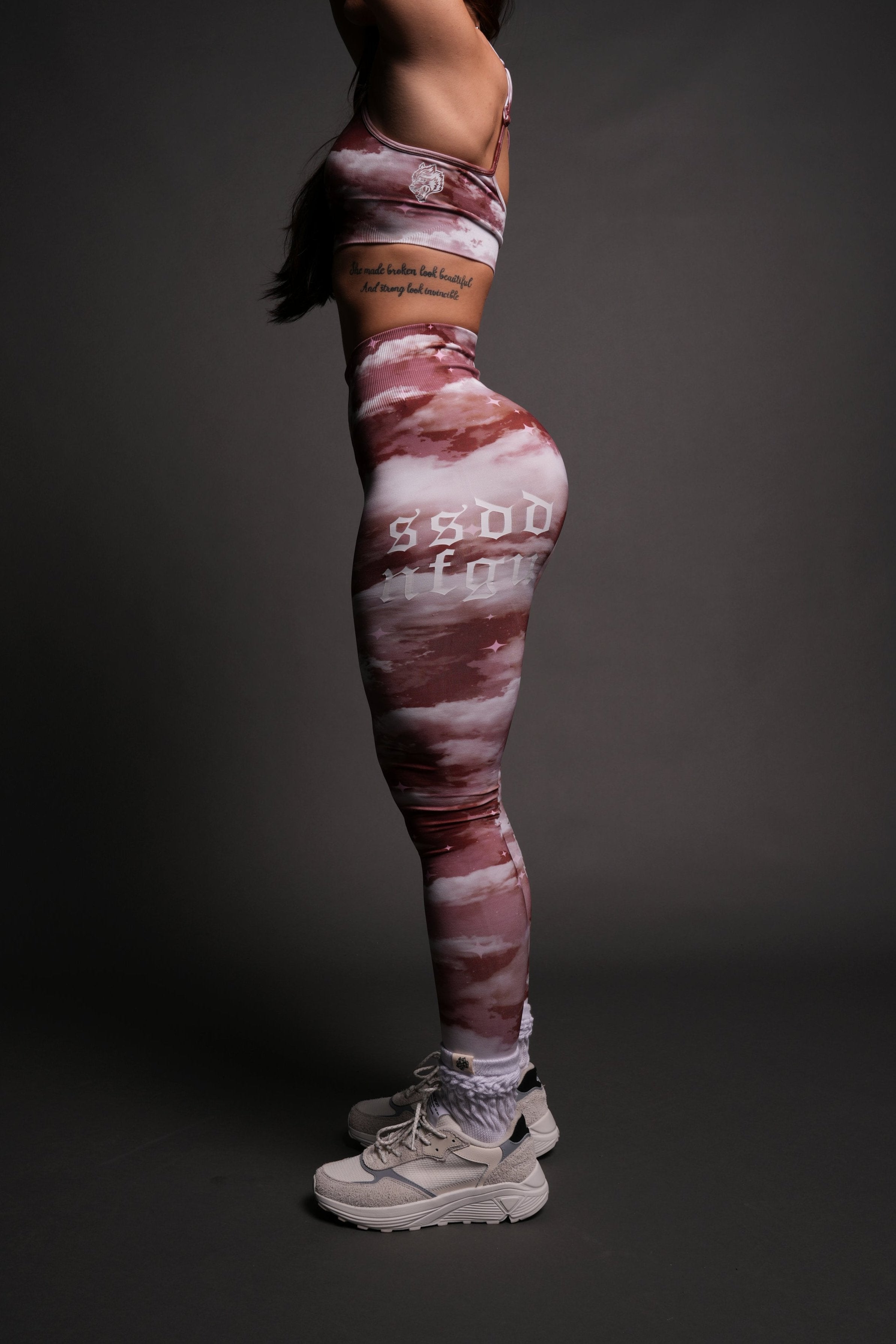 Everson Seamless Scrunch Leggings - Canyon Rust & Night Sky