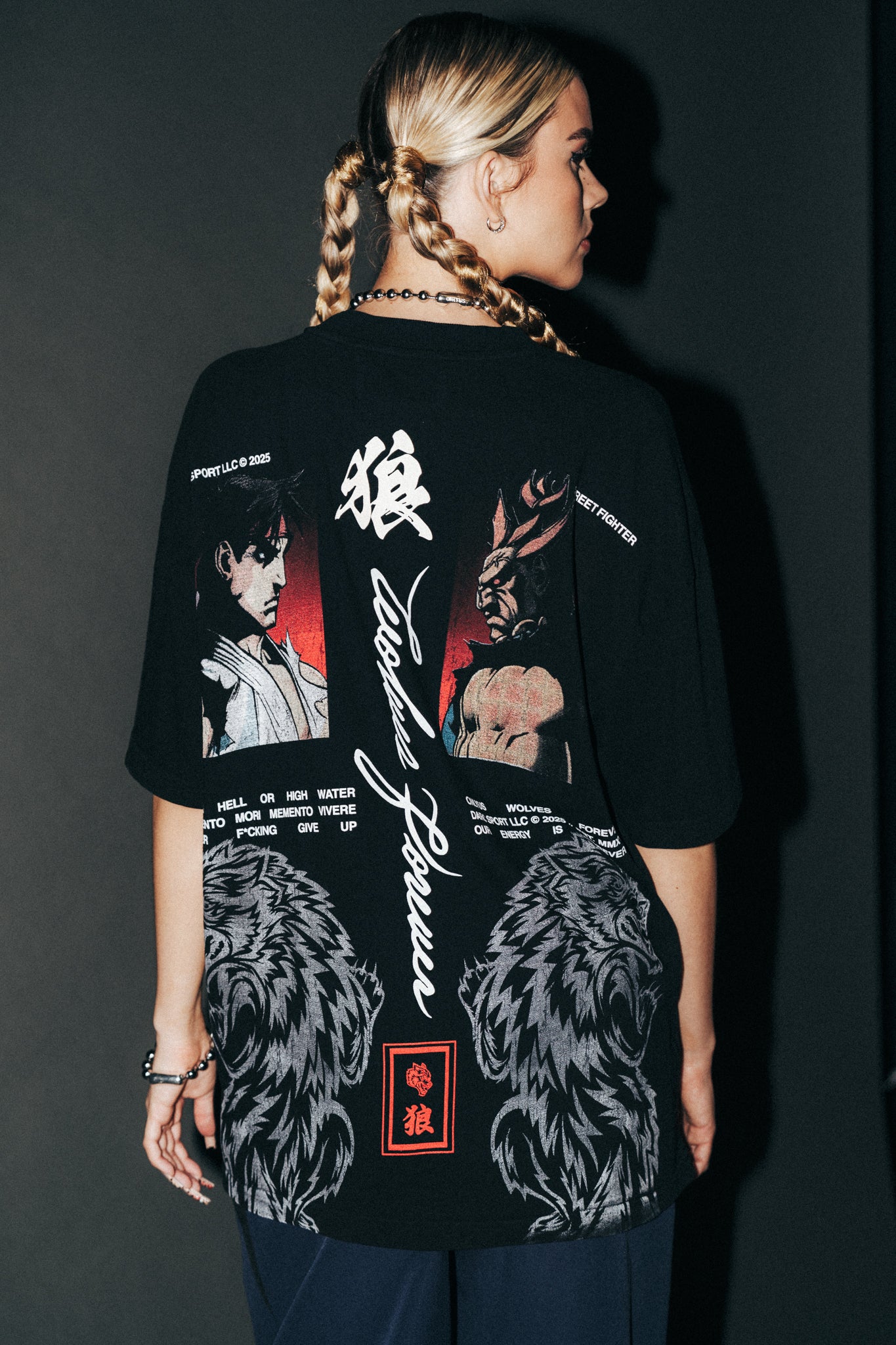 Premium Black Oversized Battle Tee for Comfort