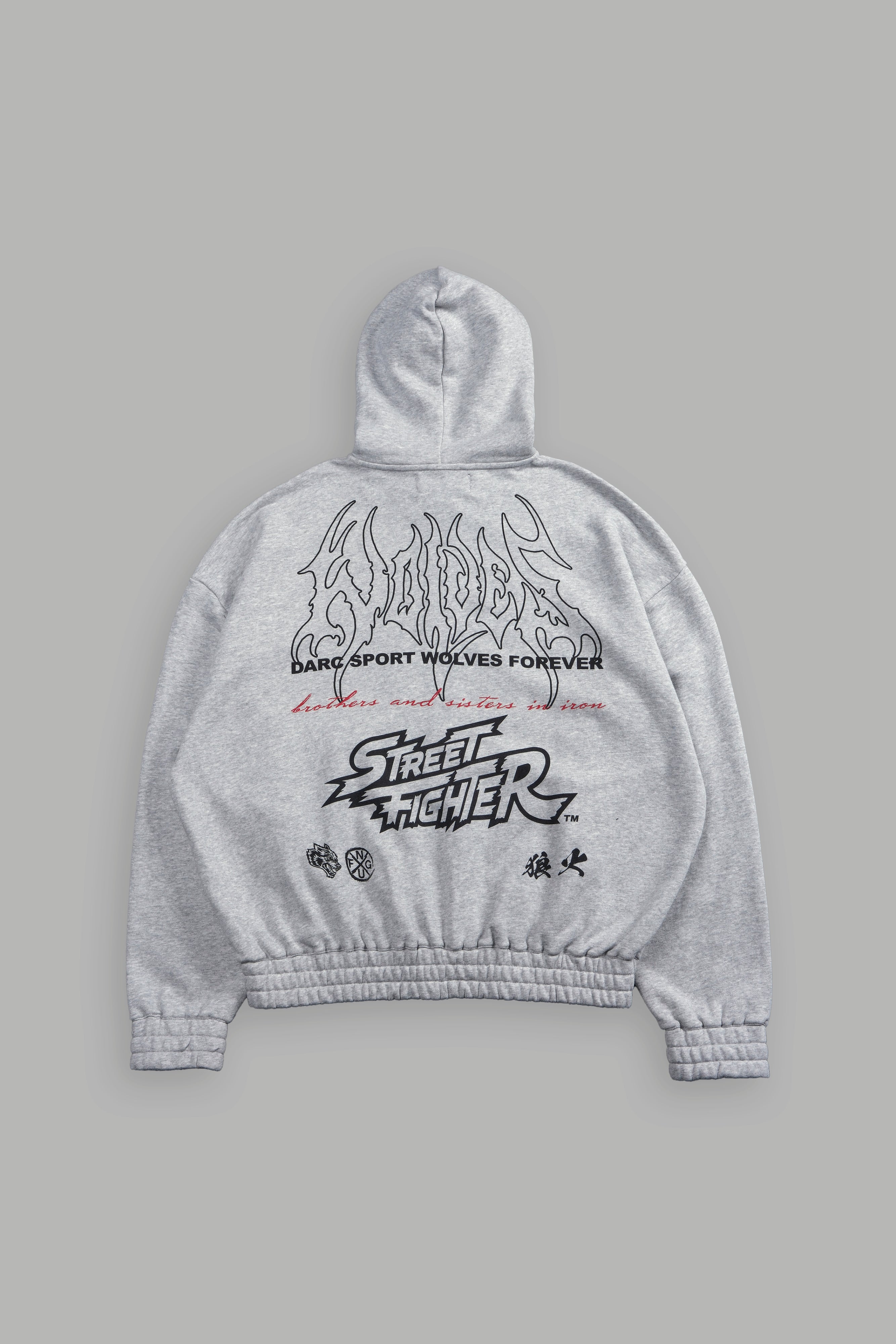 Final Boss Chambers Light Gray Zip Hoodie
