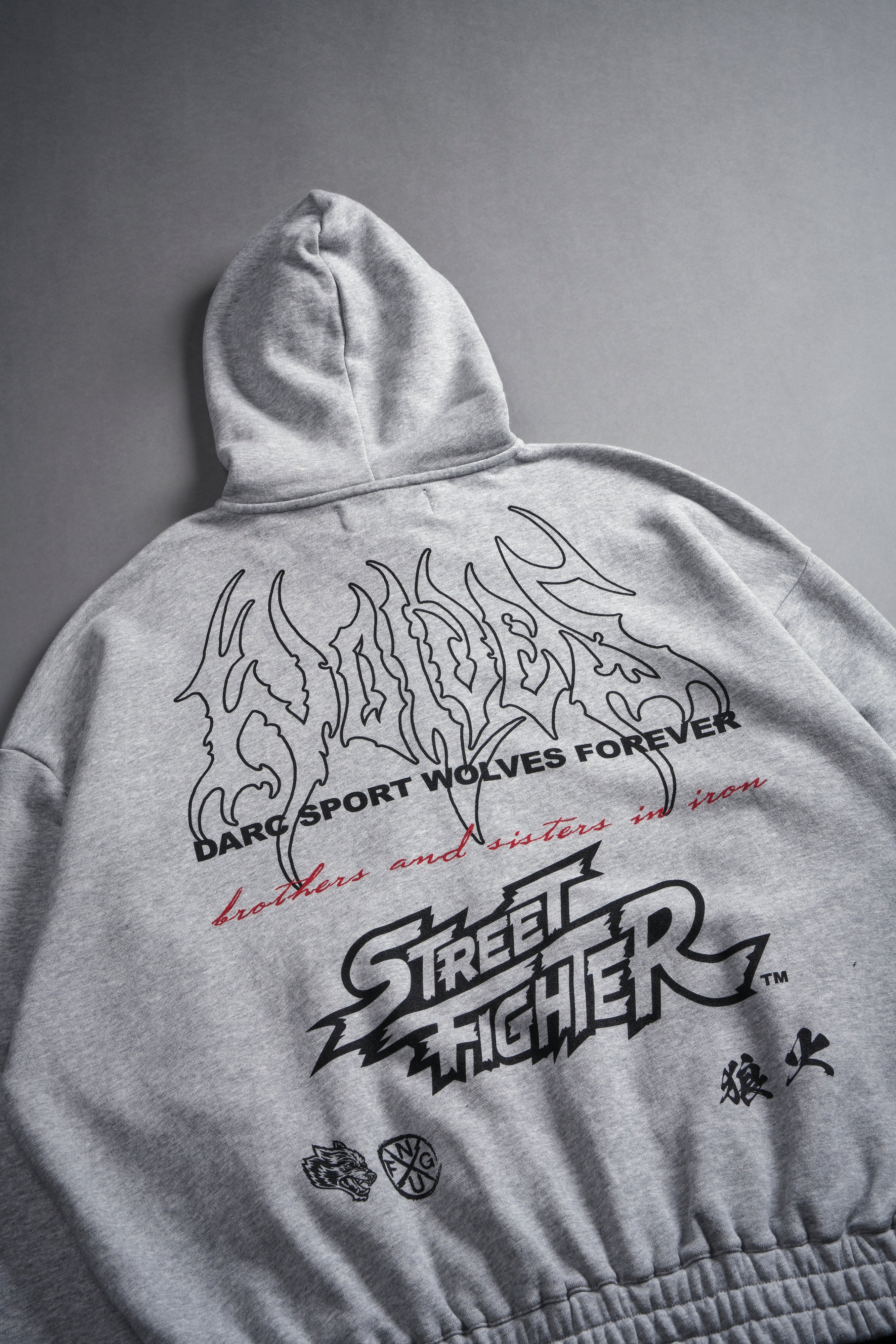 Final Boss Chambers Light Gray Zip Hoodie