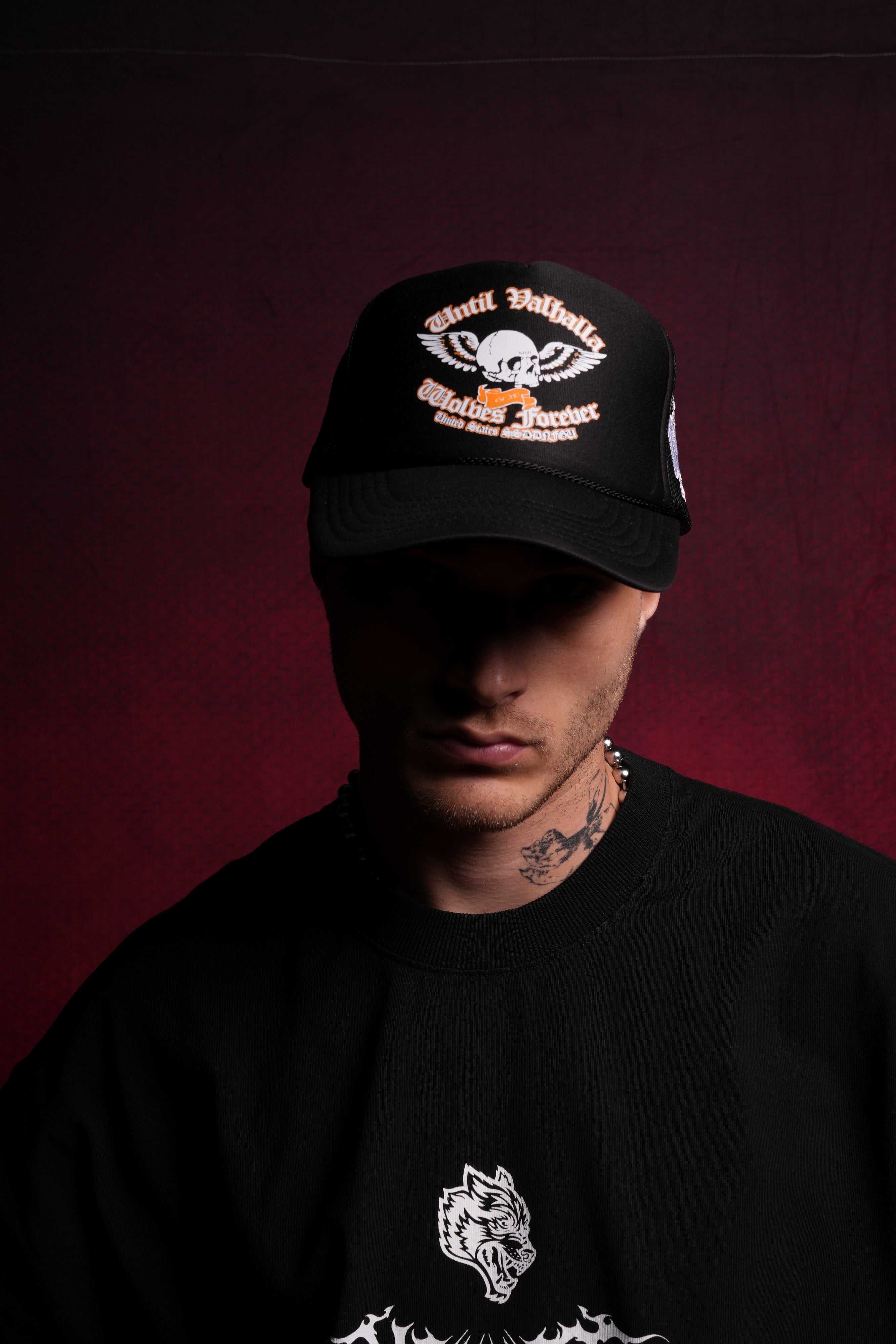 Black Nomad Trucker Hat for Outdoor Adventures