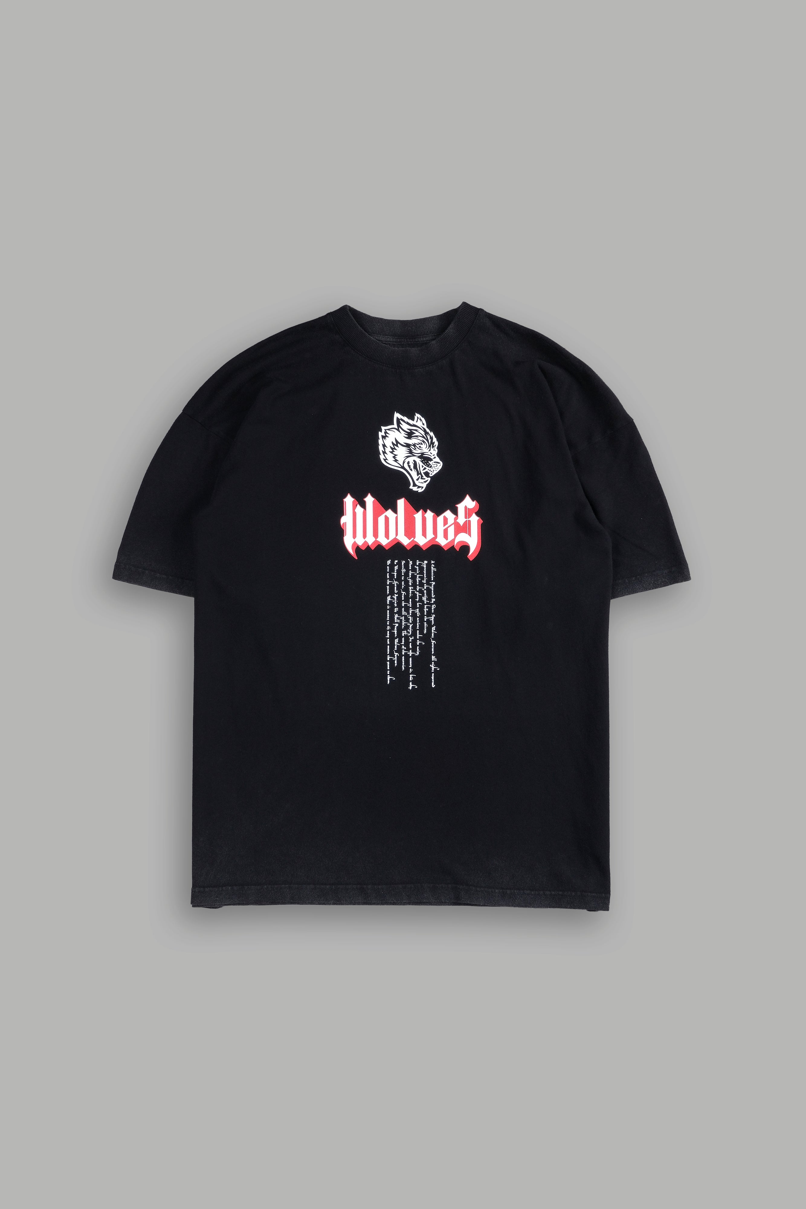 Premium Oversized Black Tee – Now and Forever V2