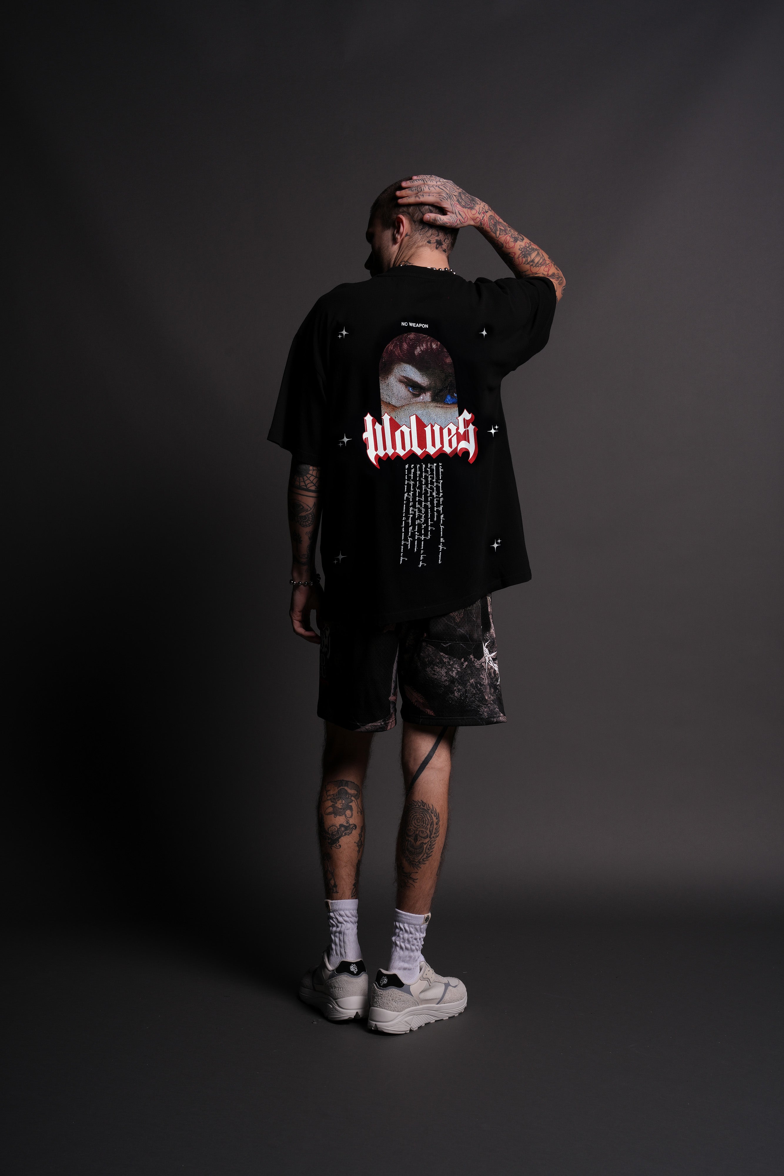 Premium Oversized Black Tee – Now and Forever V2