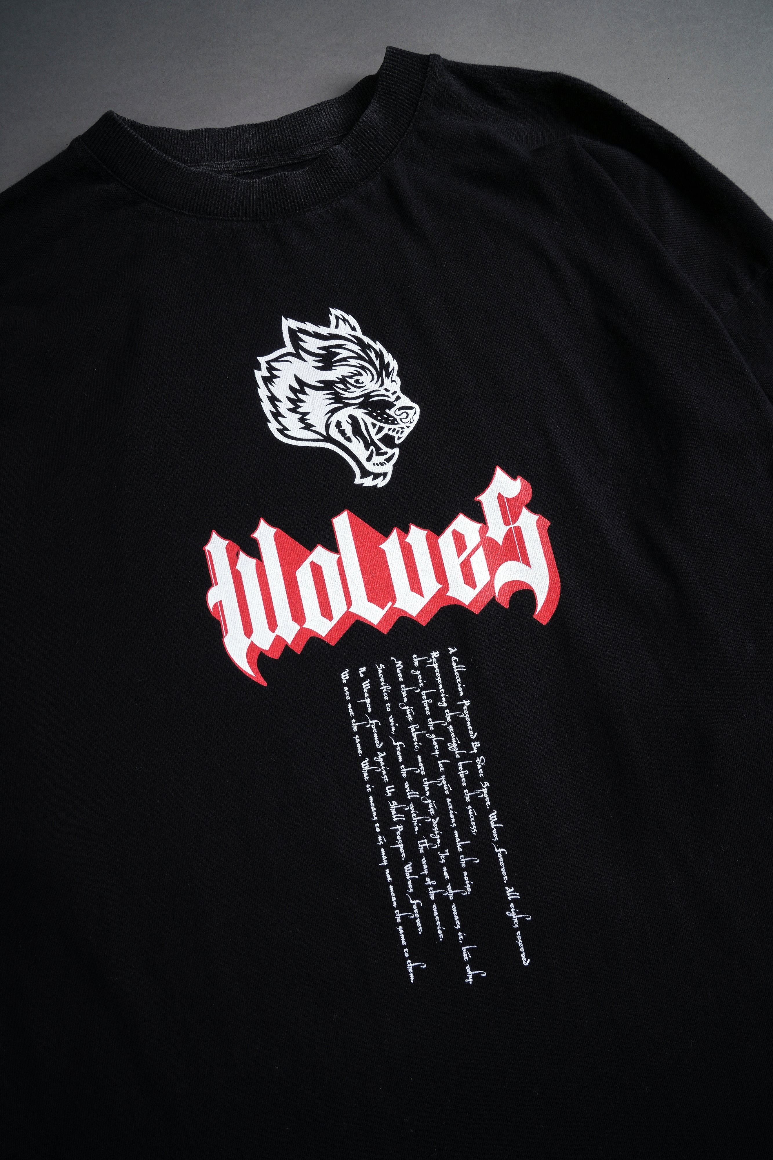 Premium Oversized Black Tee – Now and Forever V2