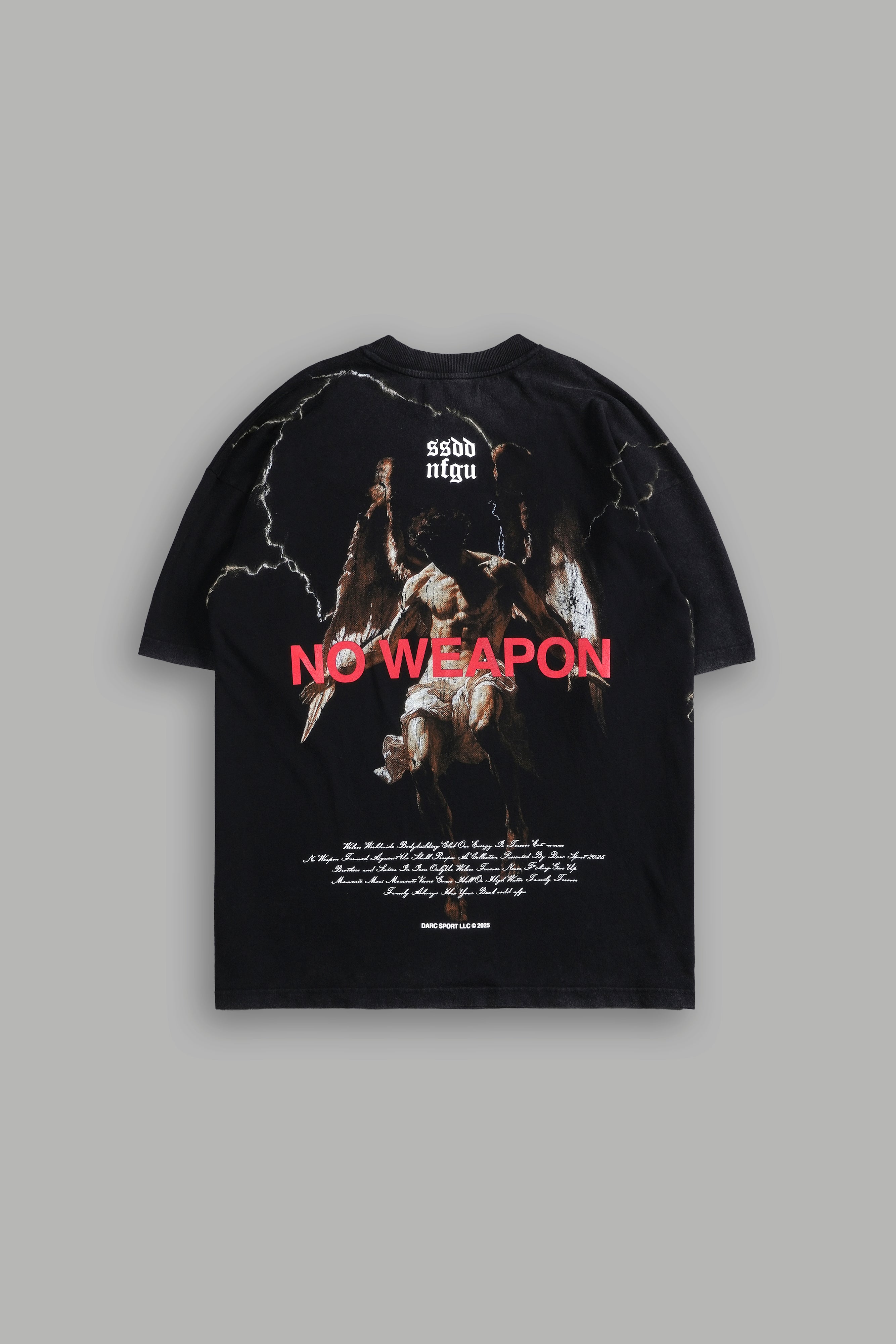 Fallen Angel Black Oversized Premium T-Shirt