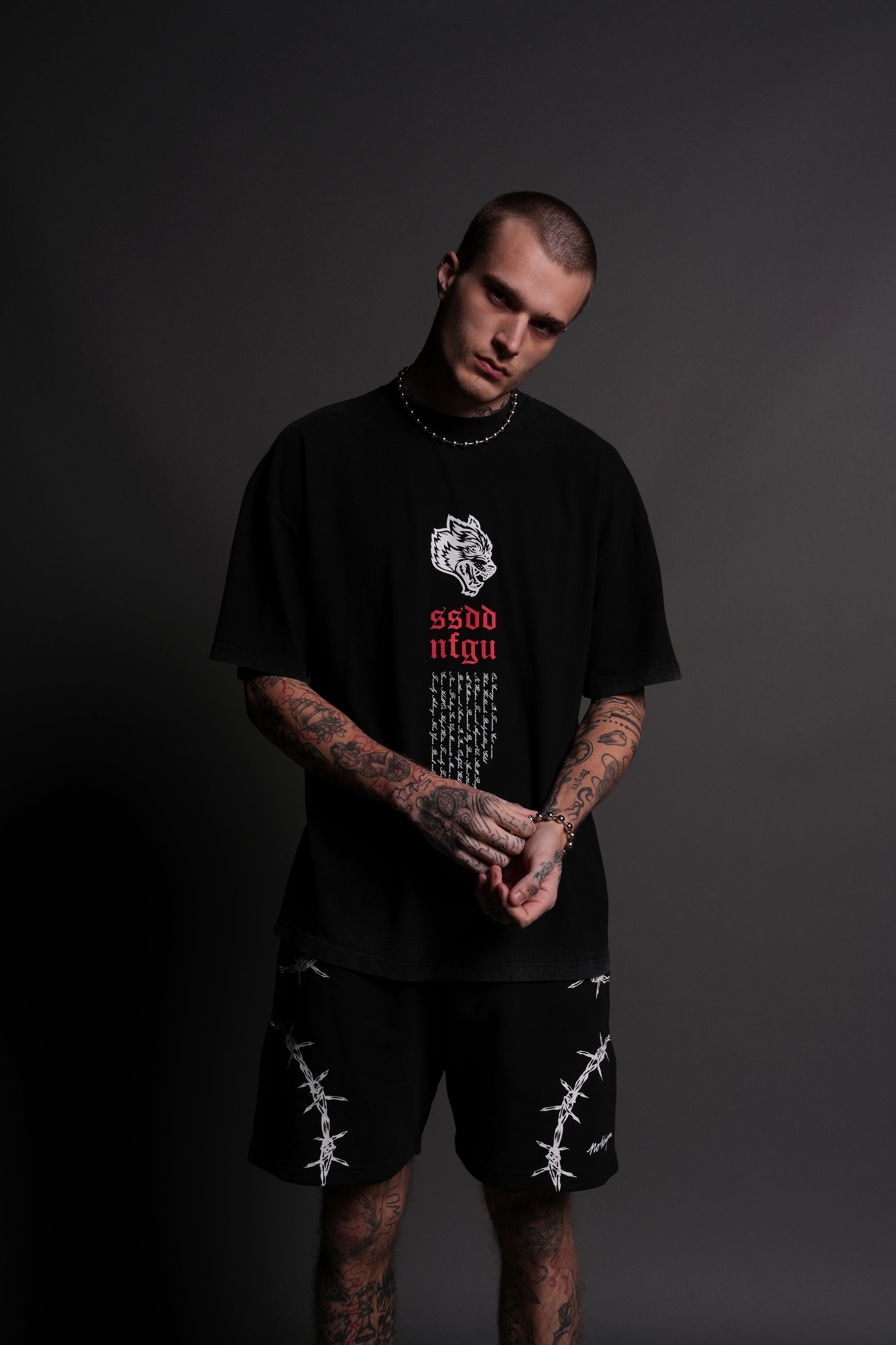 Fallen Angel Black Oversized Premium T-Shirt