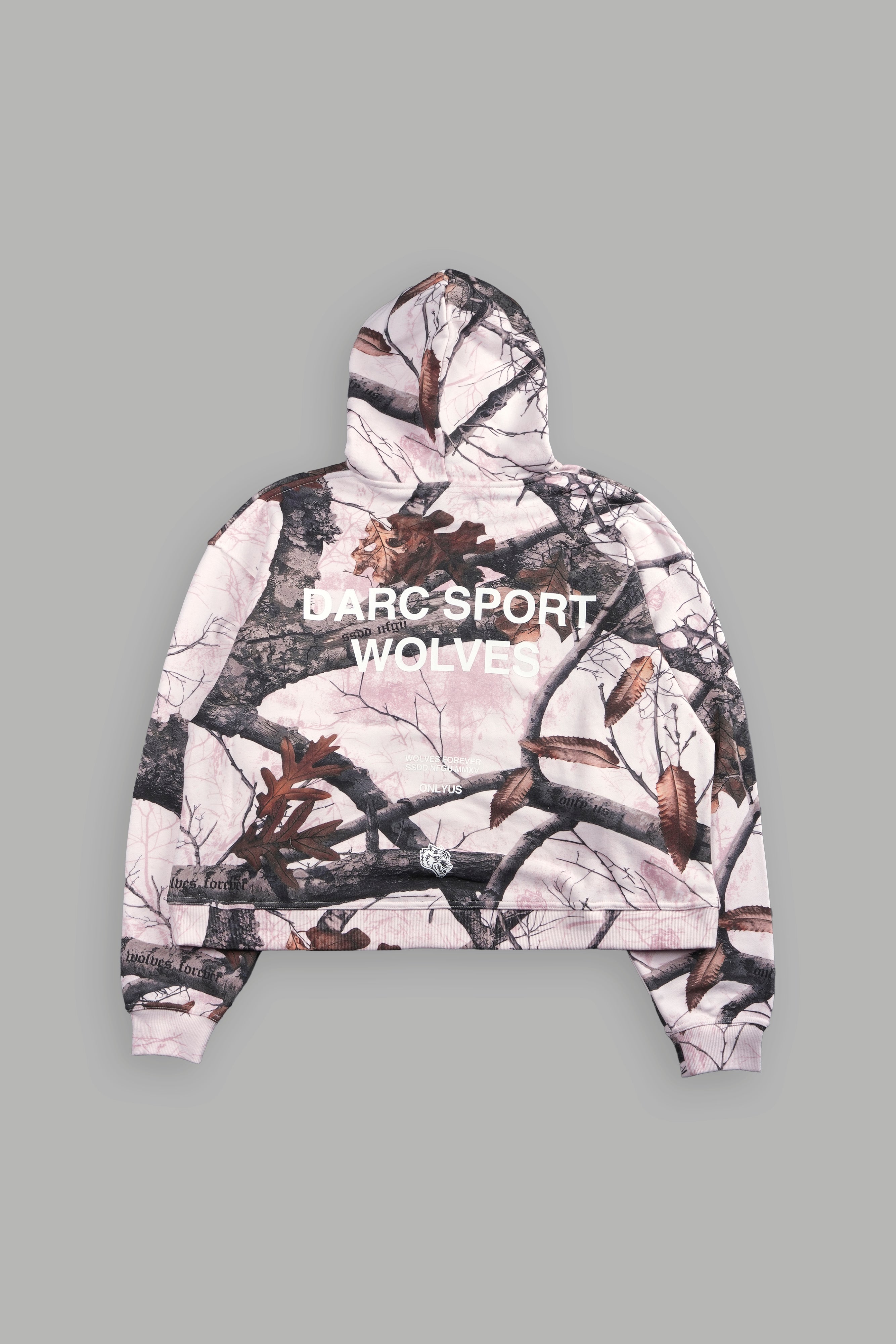 Darc Sport Wolves Box Cut Hoodie - Woodland Camo