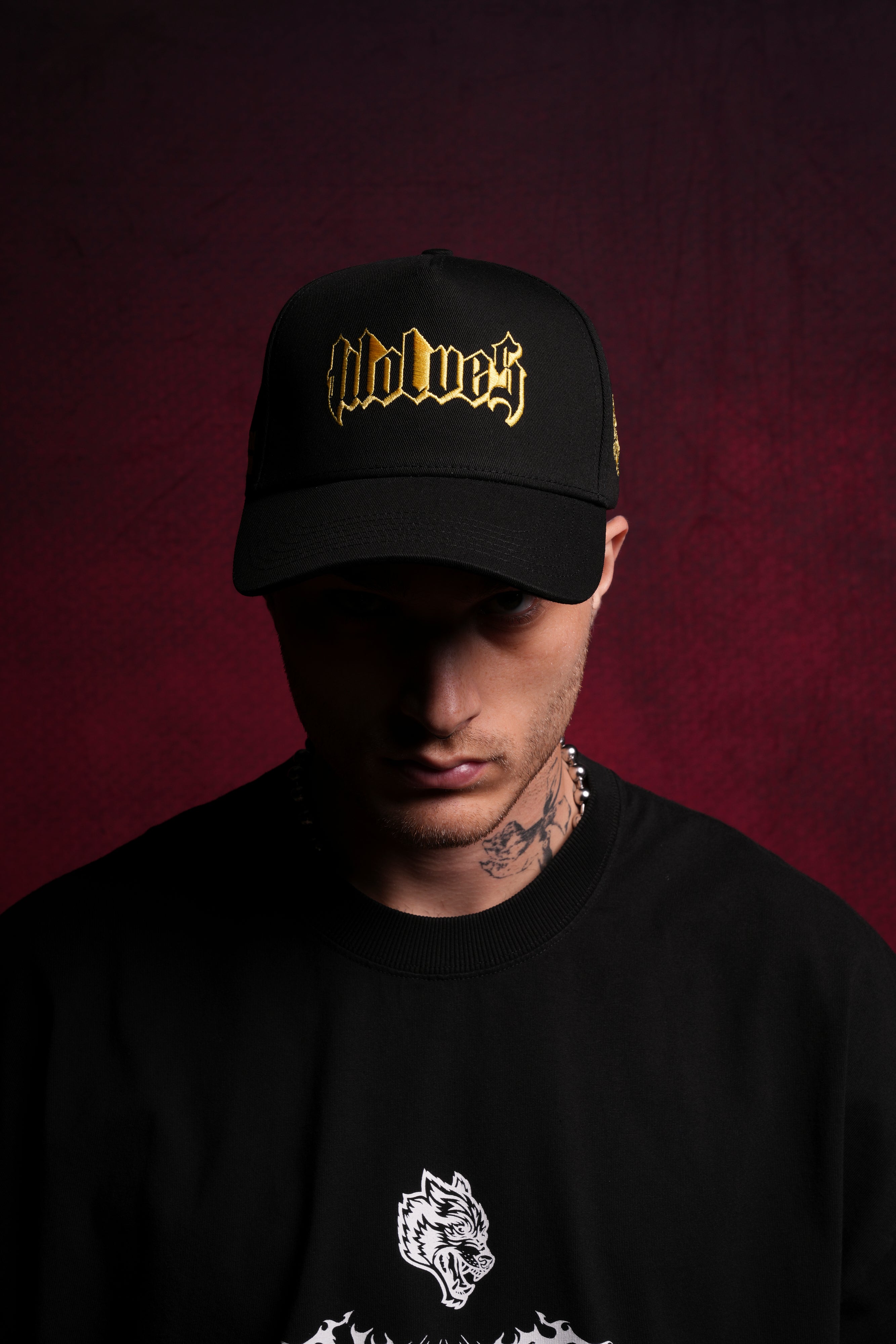 Black 5-Panel Never Back Down Cap