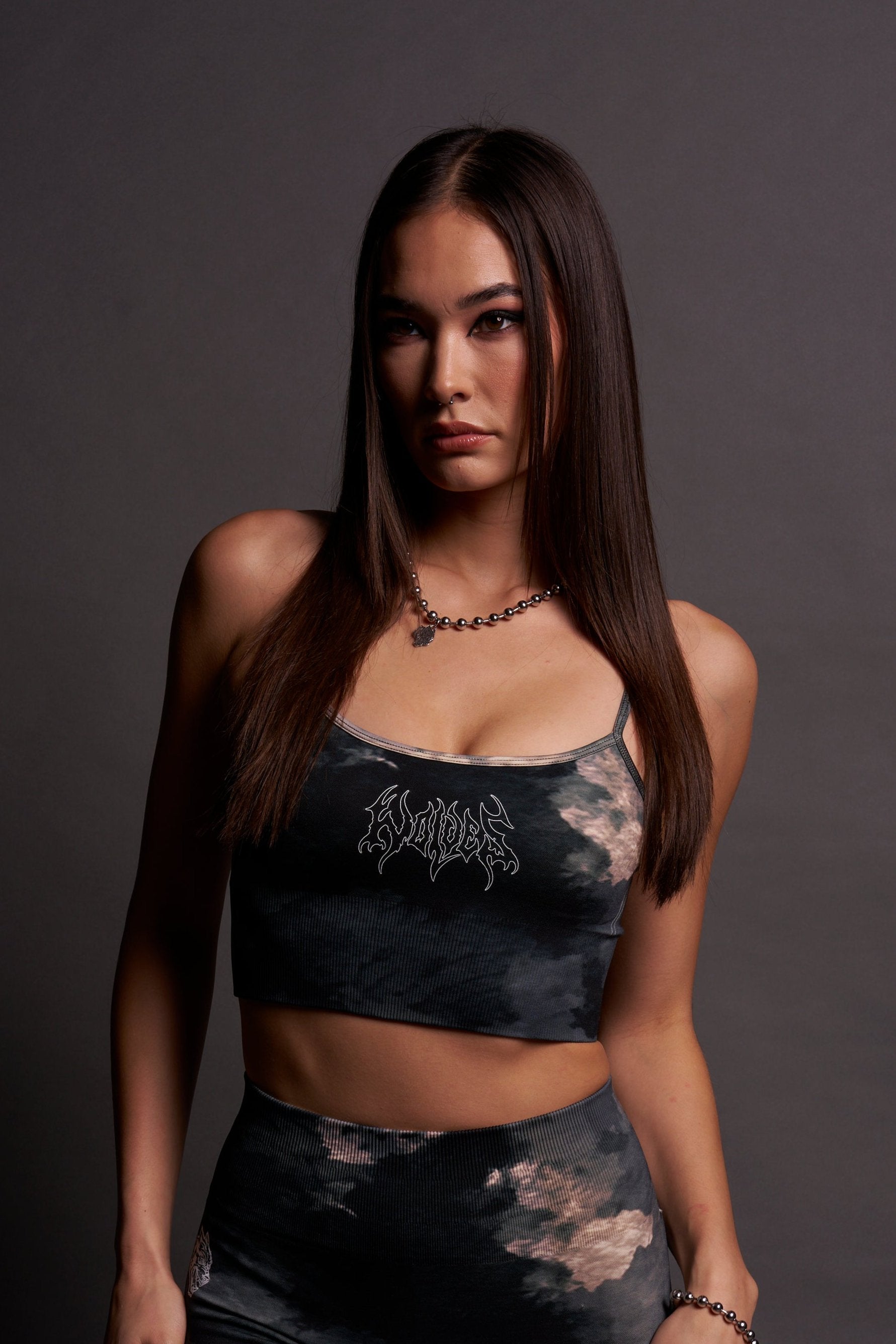 Huxley Seamless Bra in Sandstorm Marble Wash