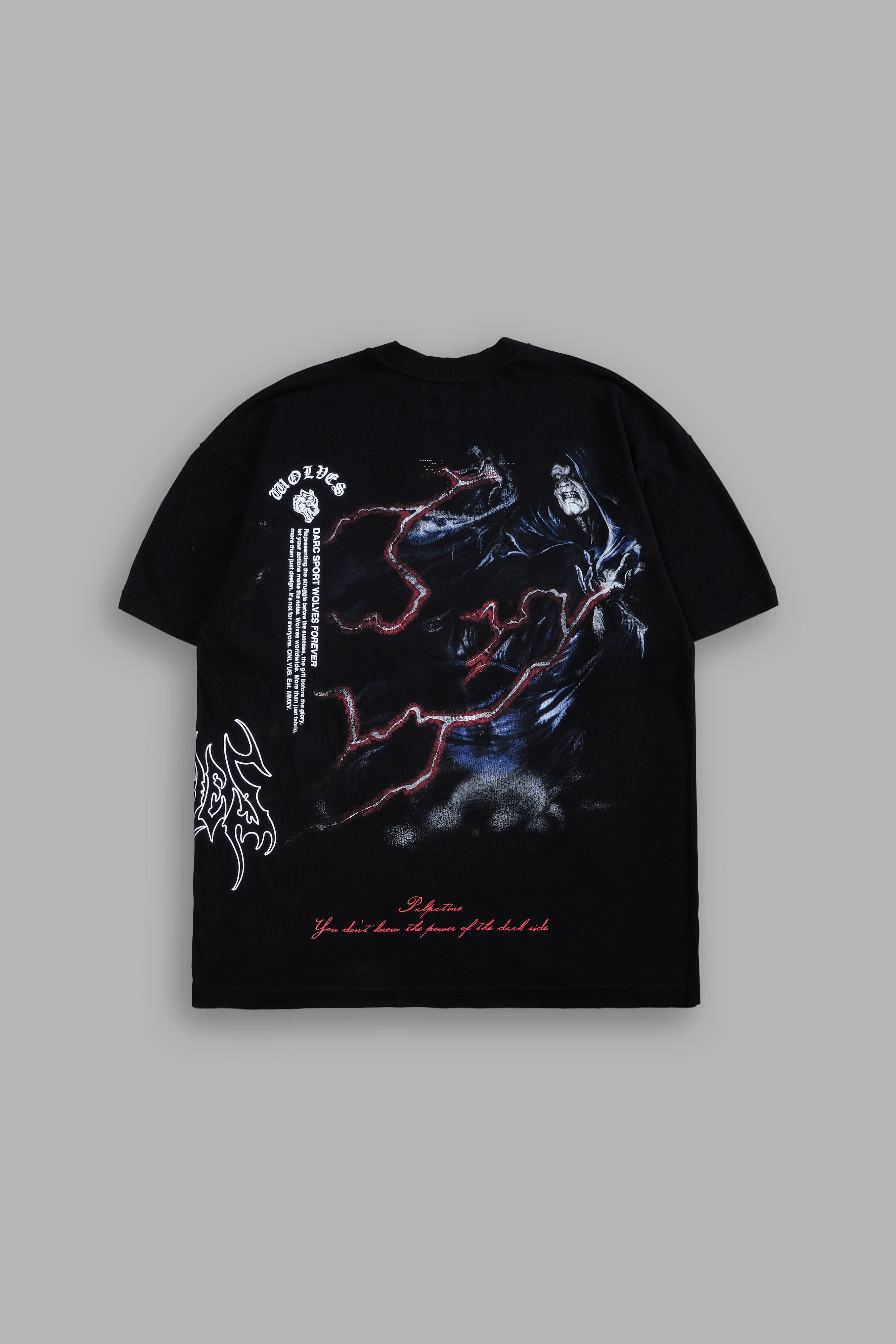 Star Wars Palpatine Side By Side Black Premium Tee