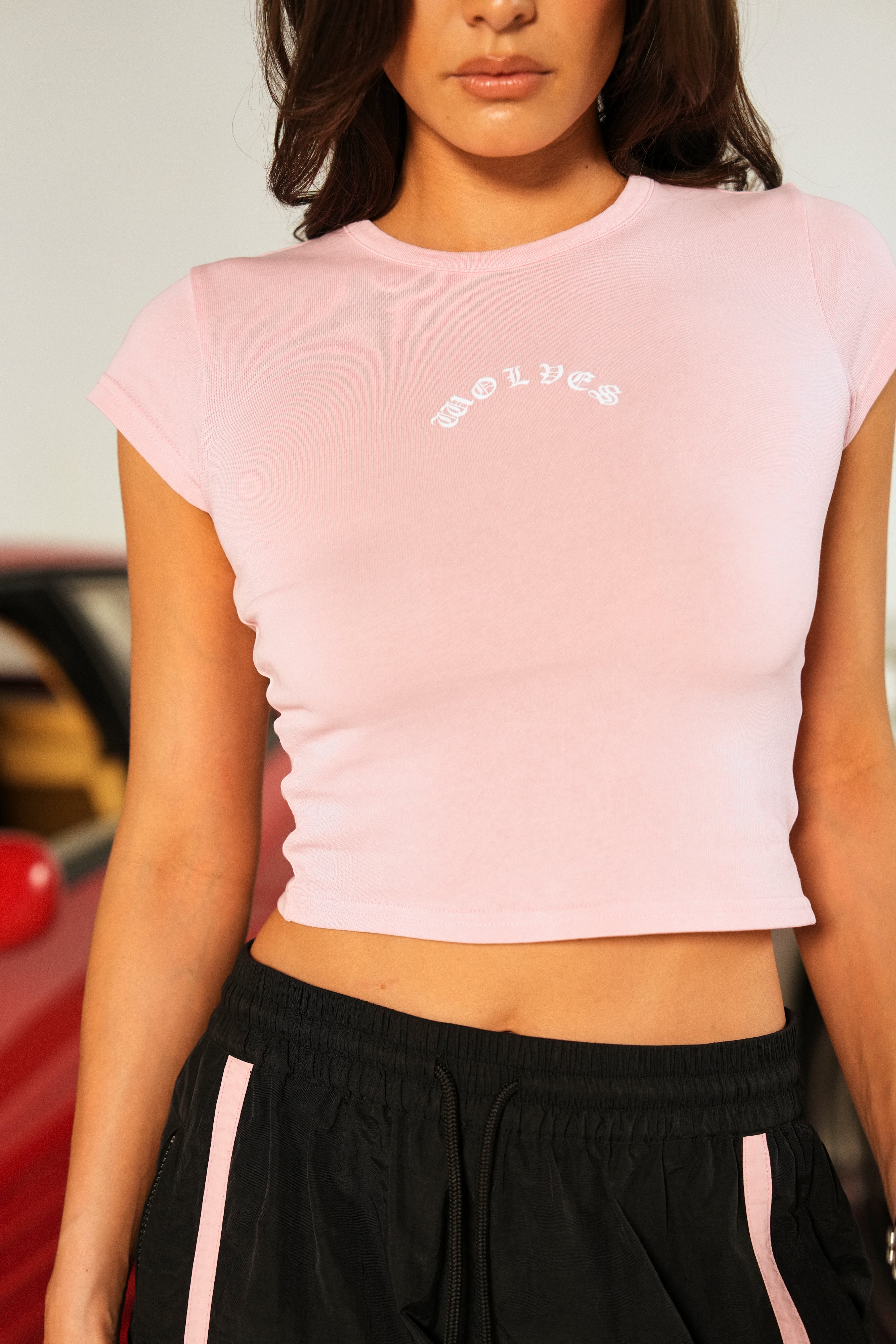 Cherry Blossom Chopper Baby Tee