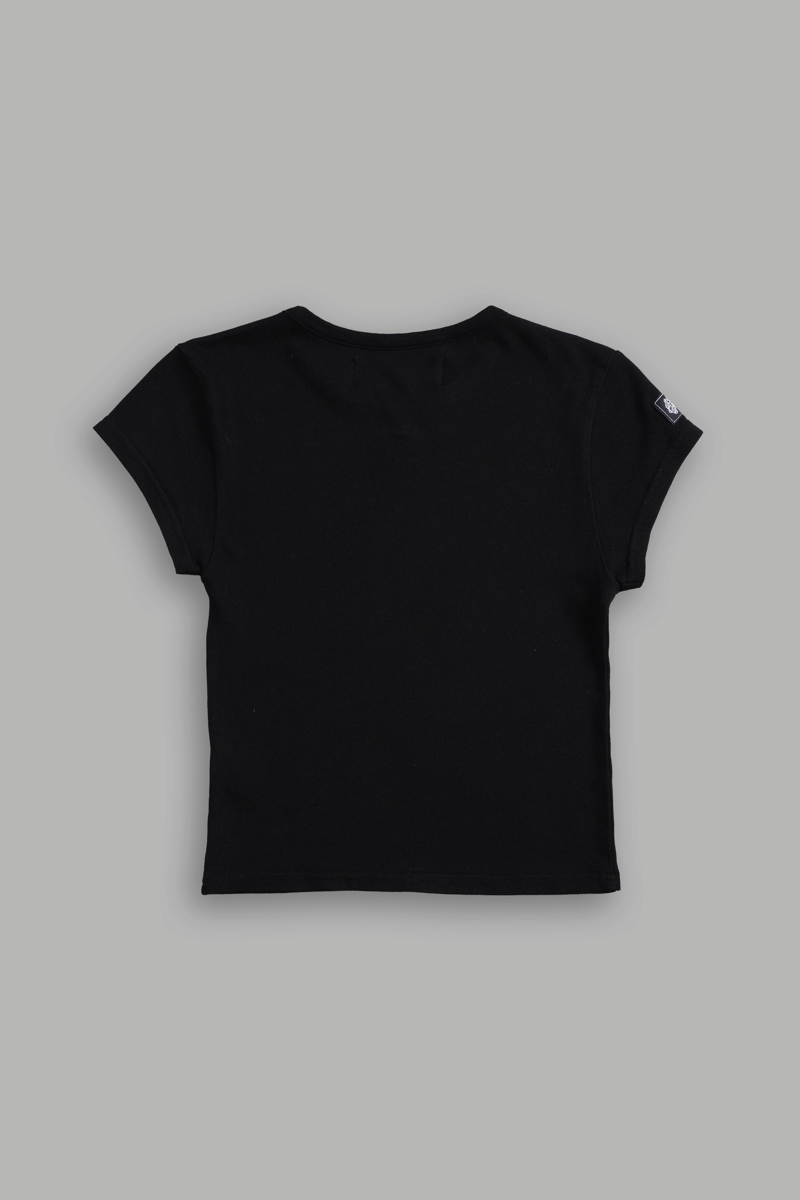 Black Chopper Baby Tee - Soft & Stylish