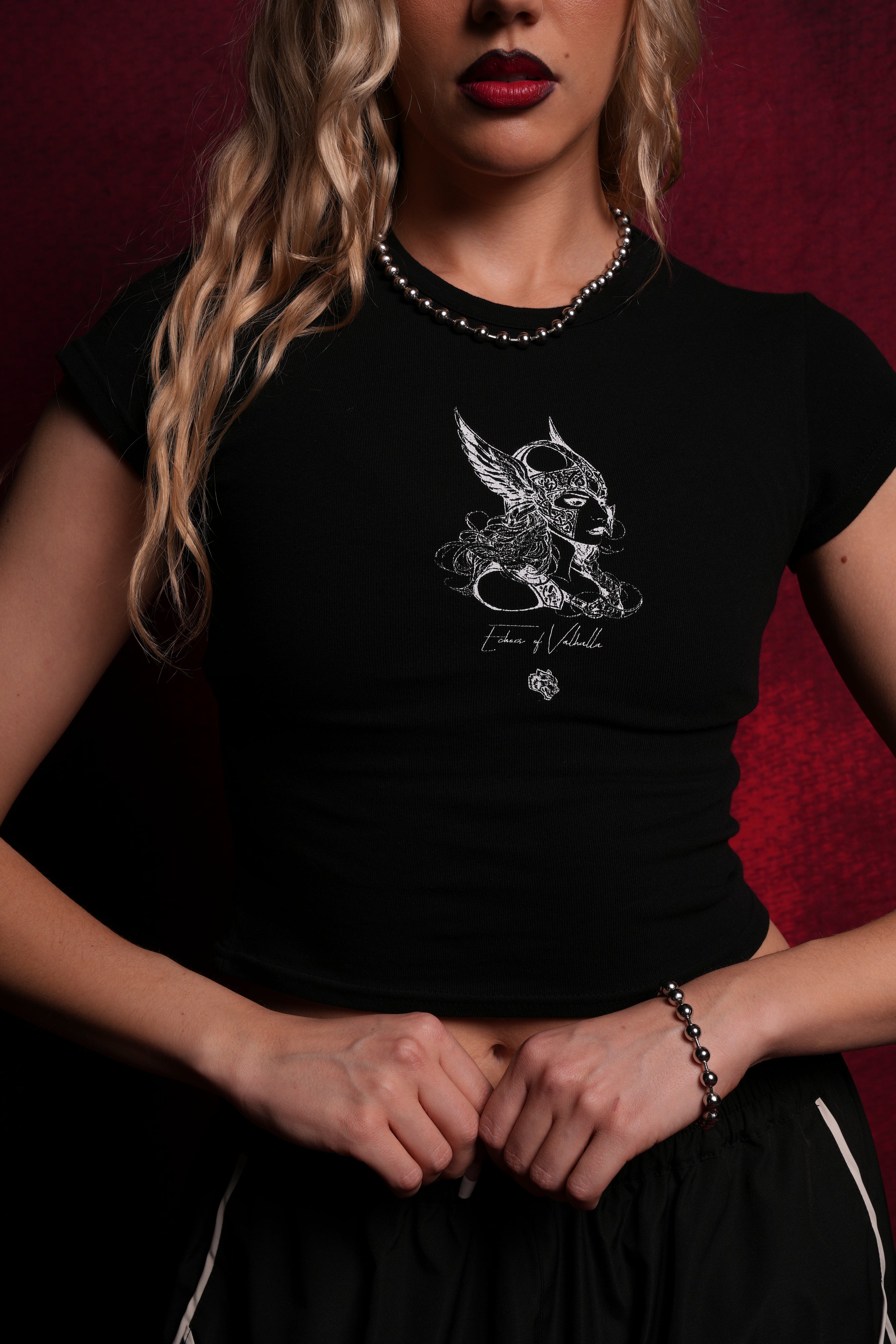Black She Warrior Baby Tee