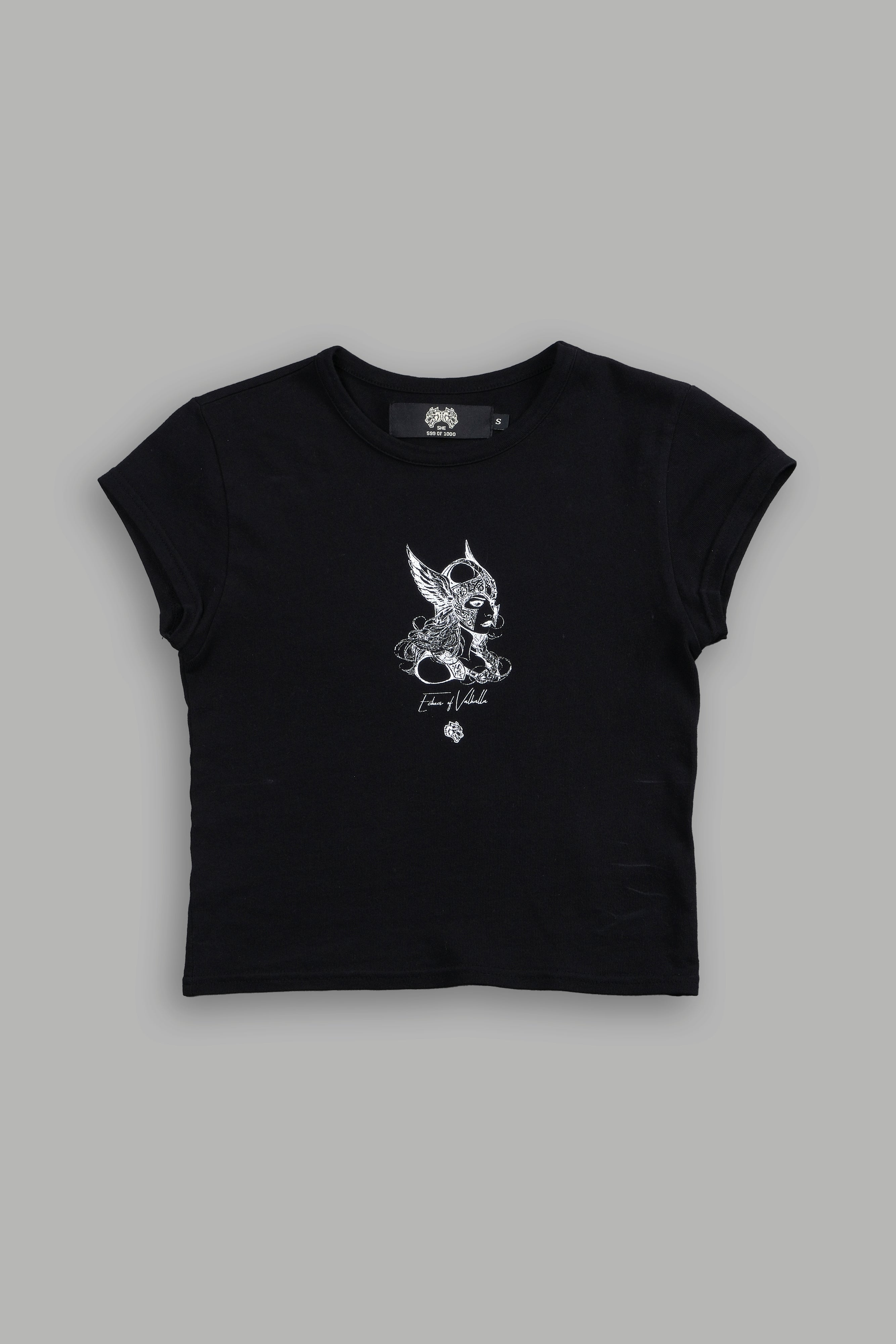 Black She Warrior Baby Tee