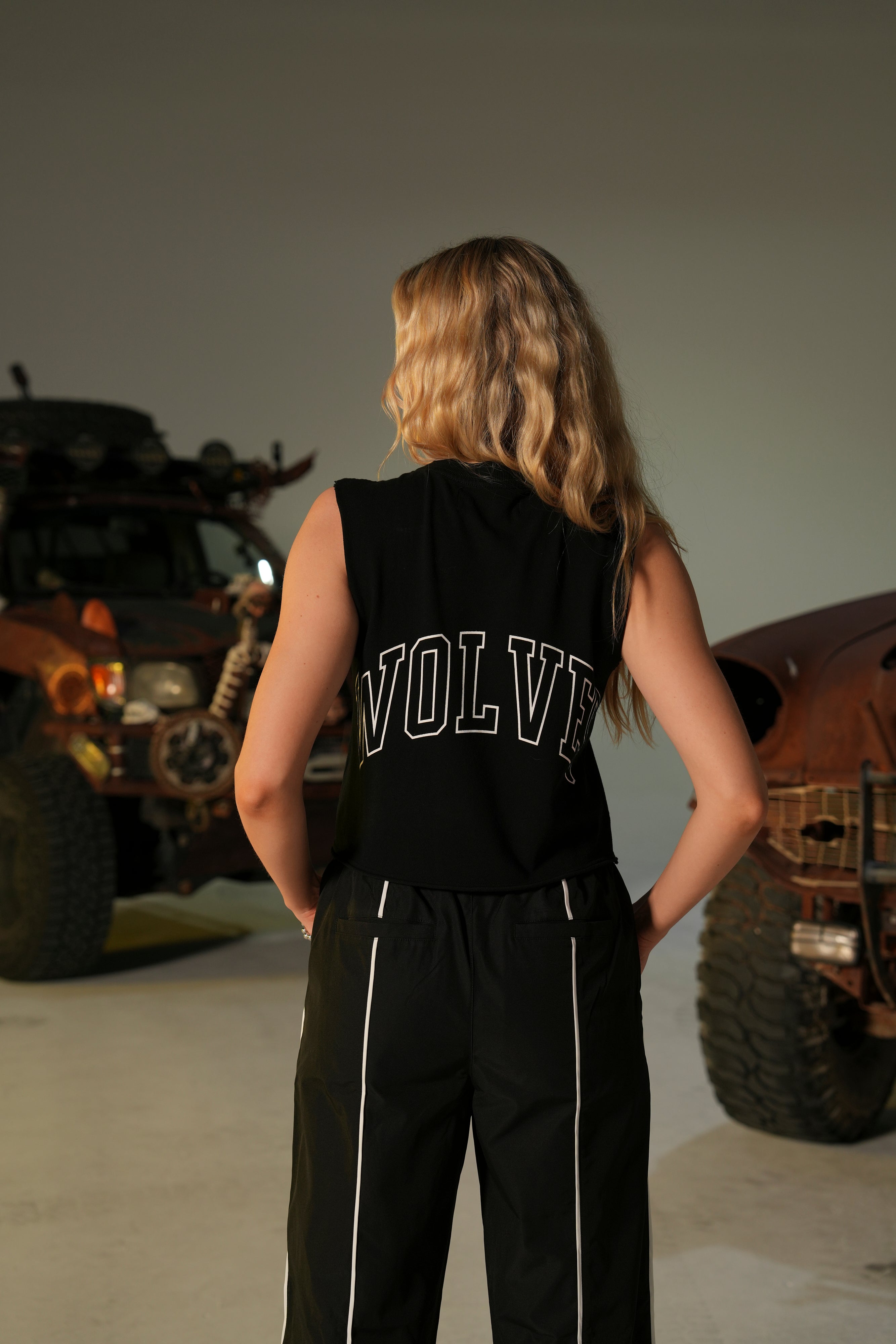 Rosie No Surrender Black Muscle Tee
