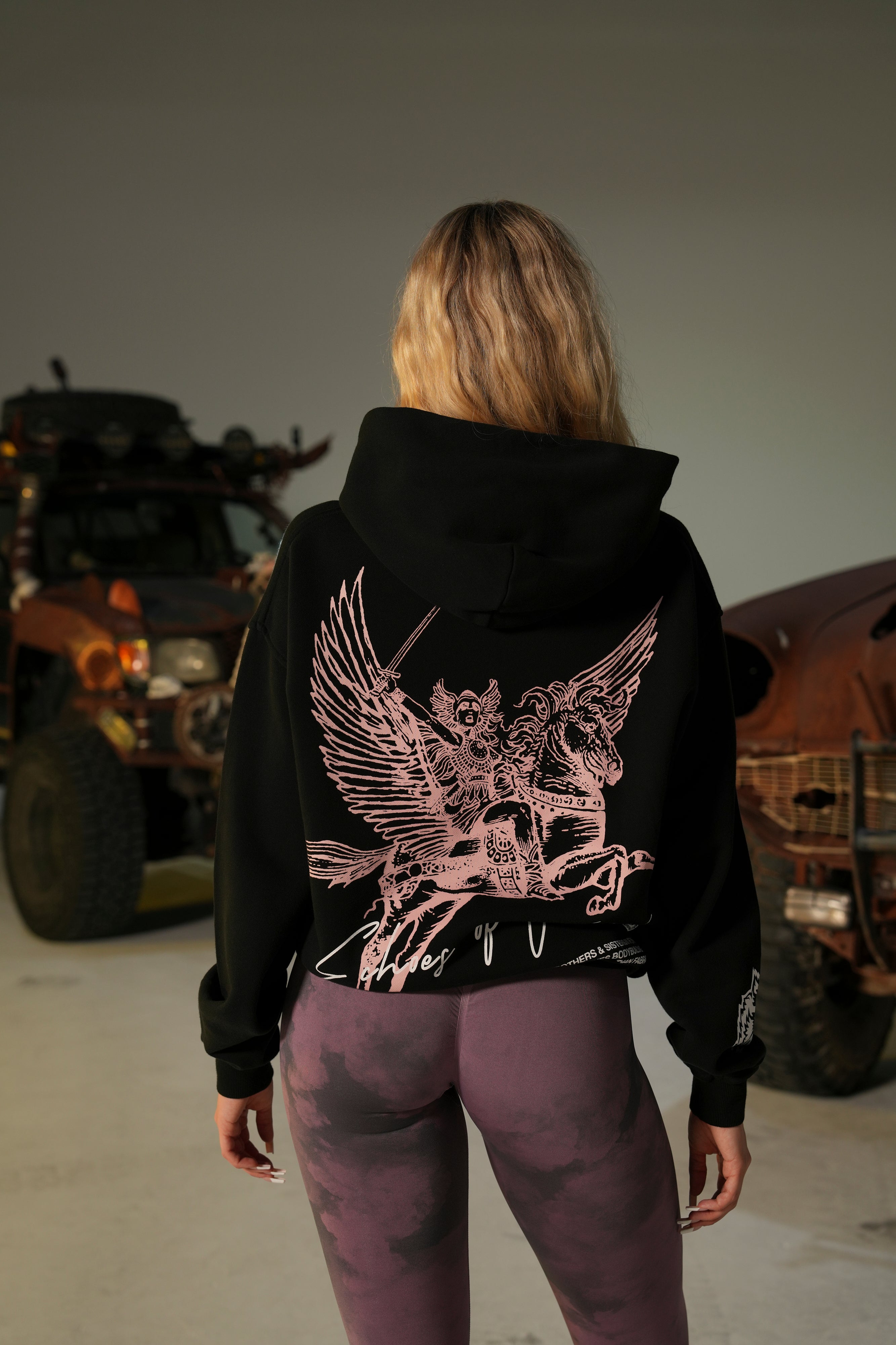 Black Divine Warrior Bishop Hoodie for Streetwear