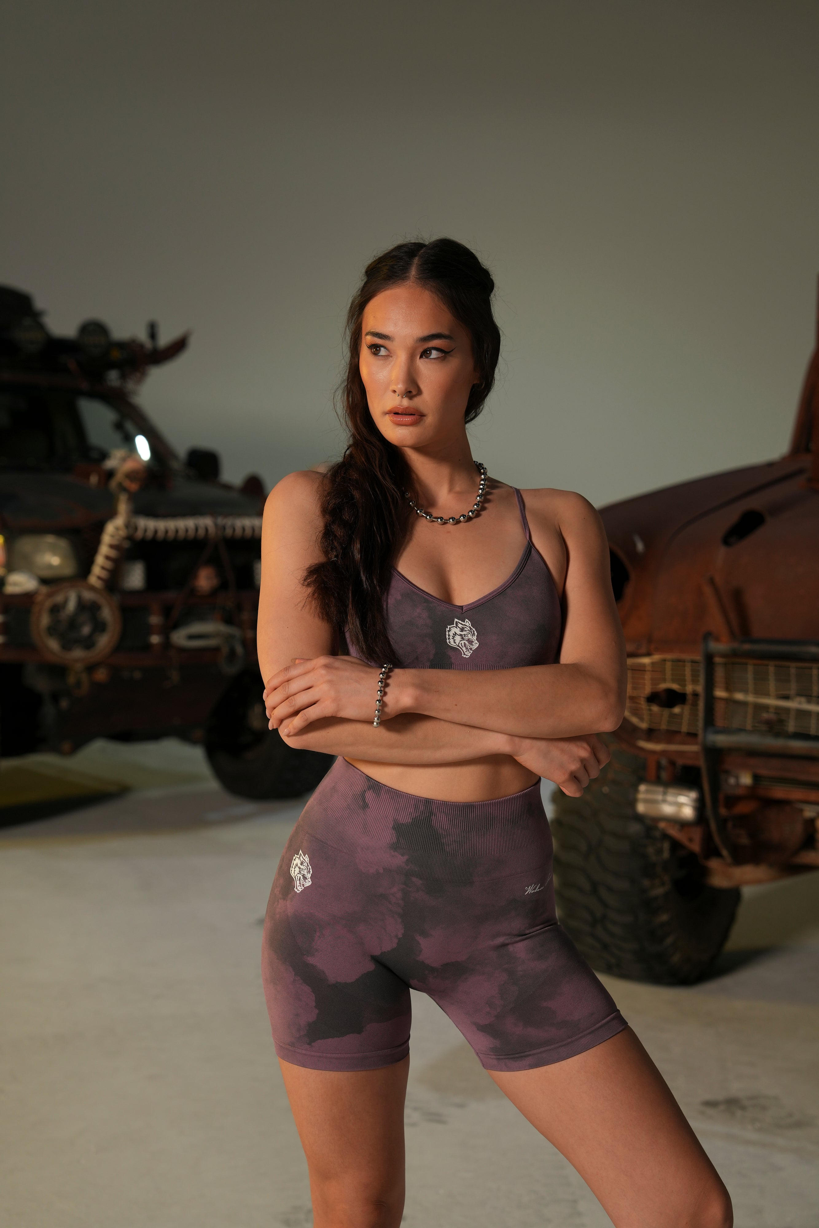 Everson Cipher Purple Training Shorts – Seamless Comfort
