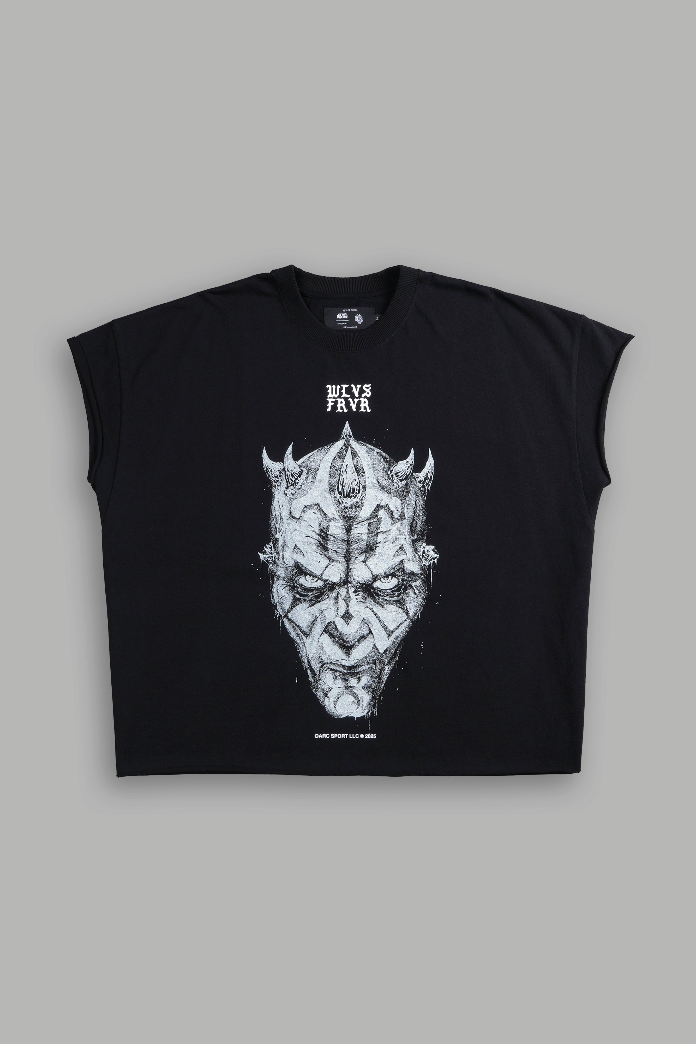 Black Grunge Cut Off Tee by Dark Apprentice